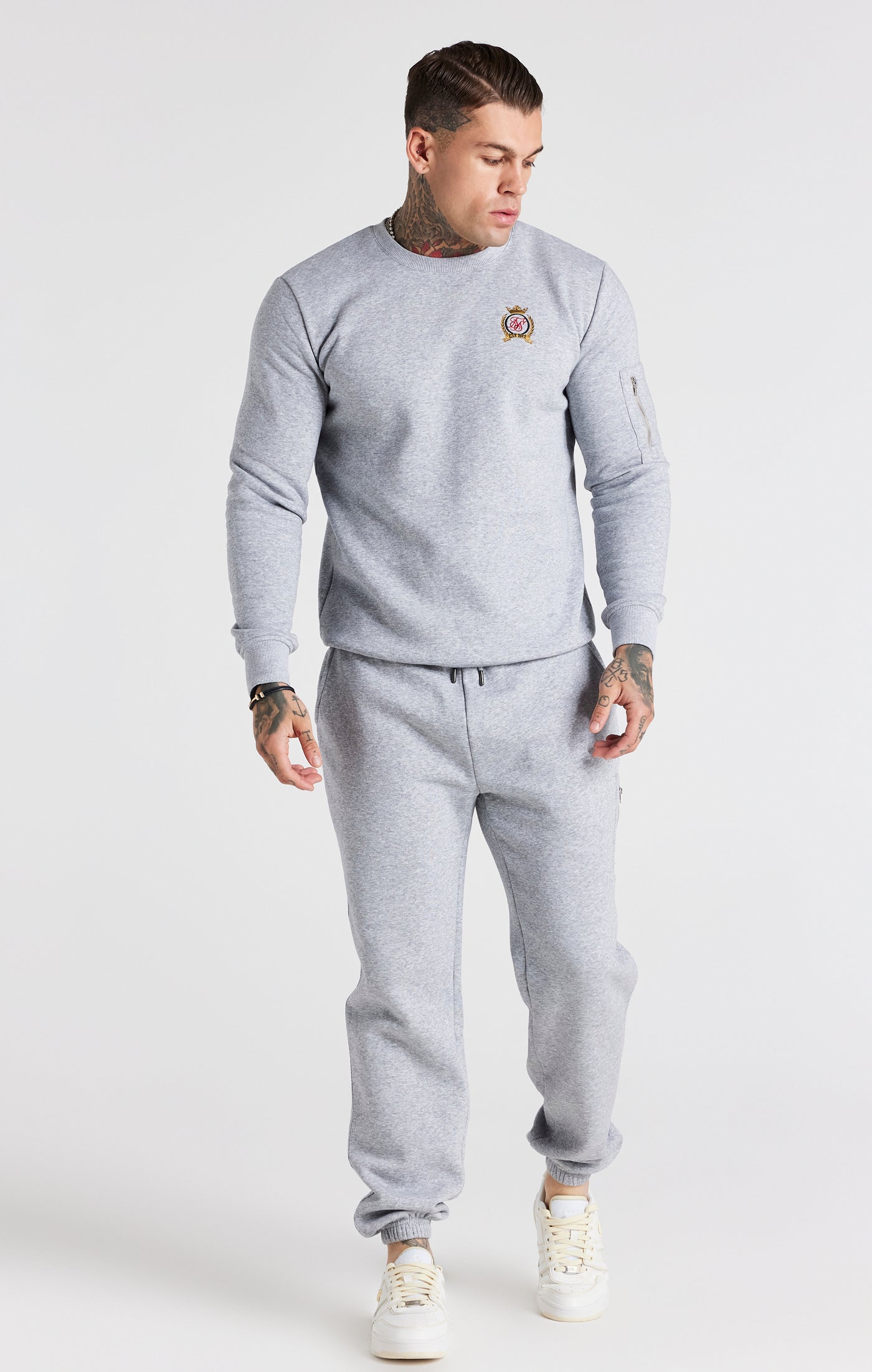 Load image into Gallery viewer, Grey Fleece Relaxed Fit Track Pant (2)