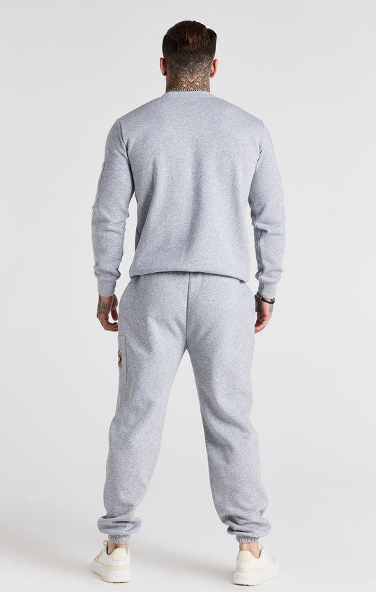 Grey Fleece Relaxed Fit Track Pant