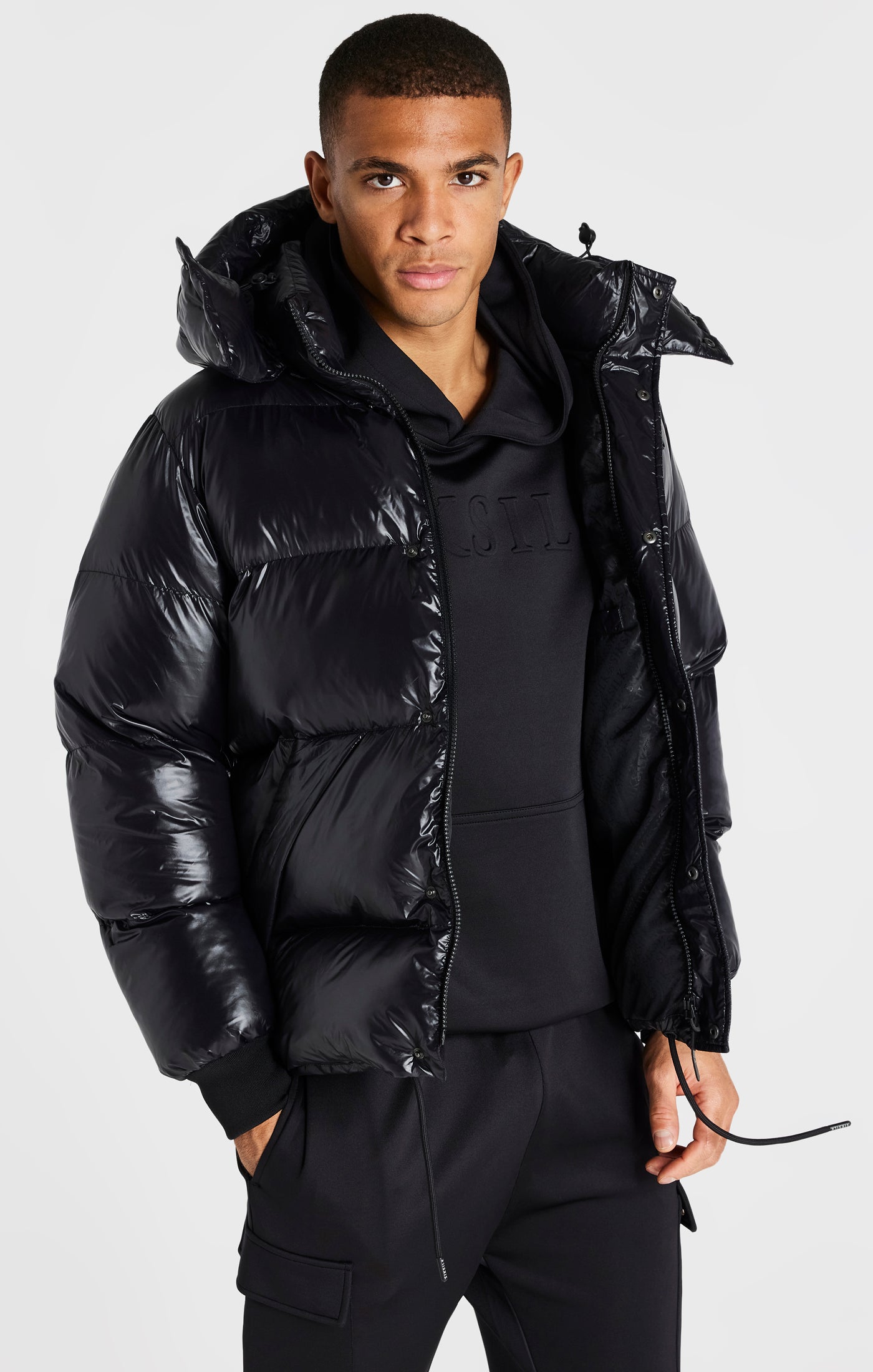 Load image into Gallery viewer, Black Puffer Jacket (1)