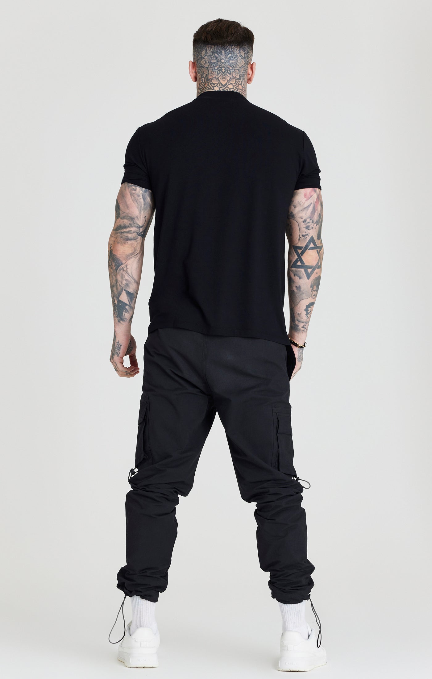 Load image into Gallery viewer, Black High Neck T-Shirt (4)