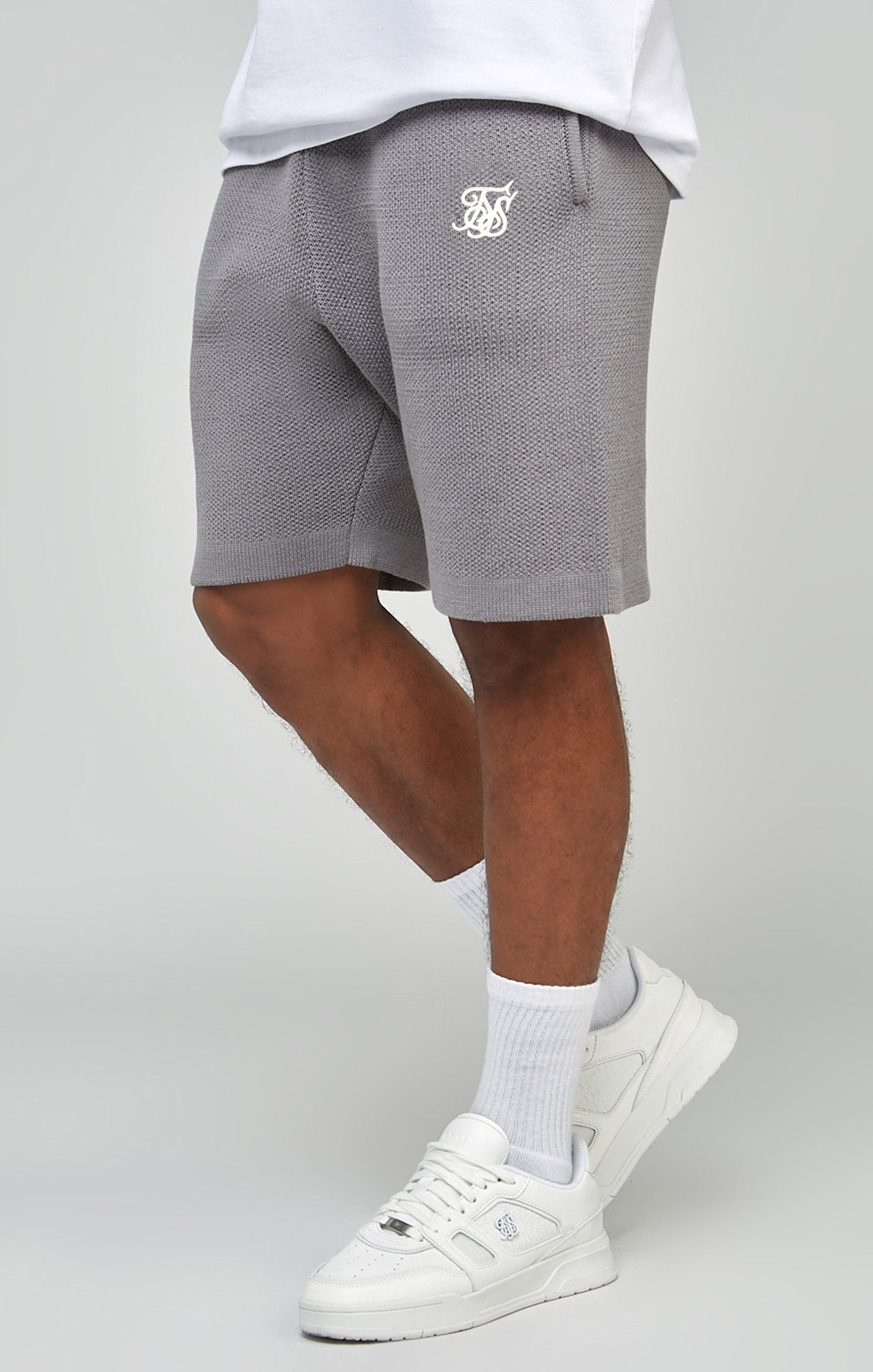 Load image into Gallery viewer, Grey Knitted Shorts