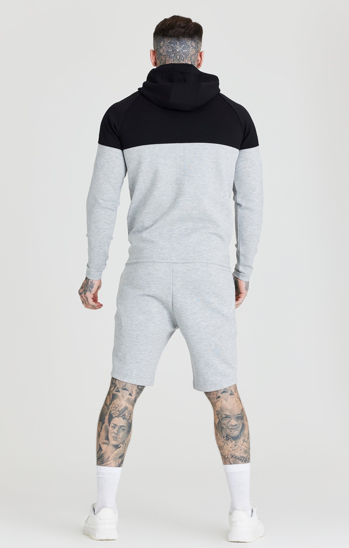 Load image into Gallery viewer, Grey Zip Through Hoodie And Short Twin Set (2)