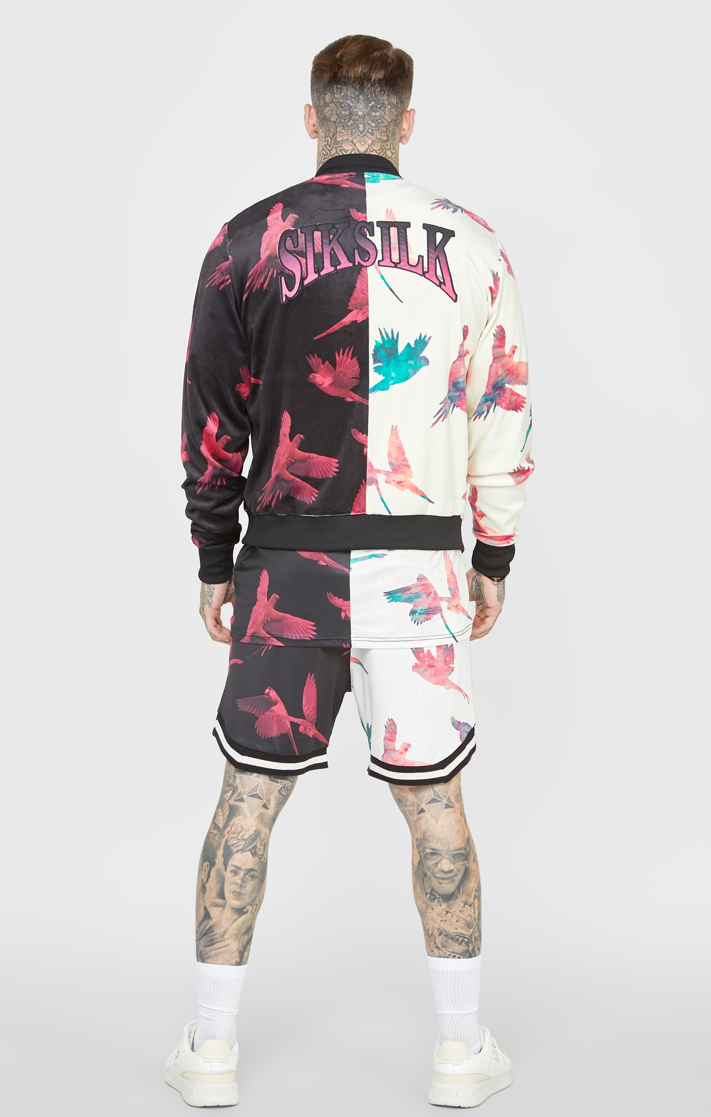 Load image into Gallery viewer, Ecru Print Bomber Jacket (4)