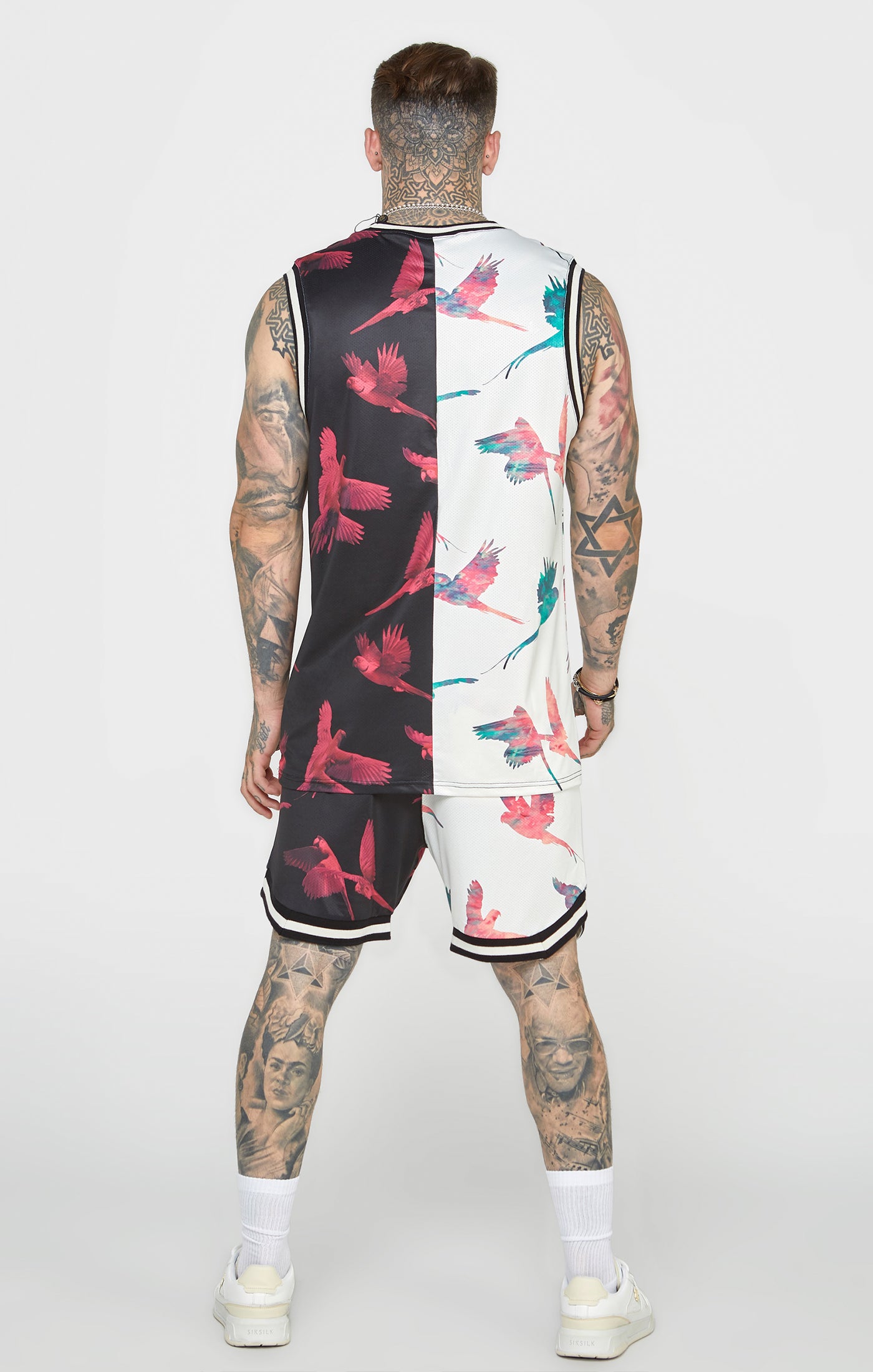 Load image into Gallery viewer, Ecru Print Basketball Vest (4)