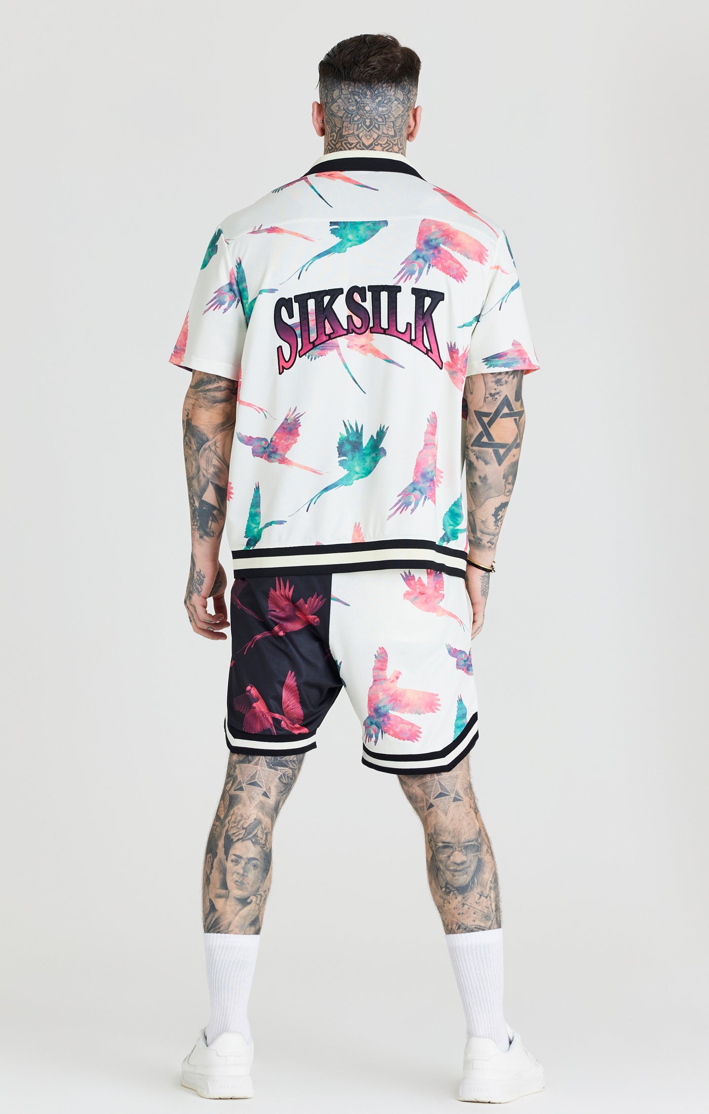 Load image into Gallery viewer, Ecru Exotic Print Basketball Short (5)