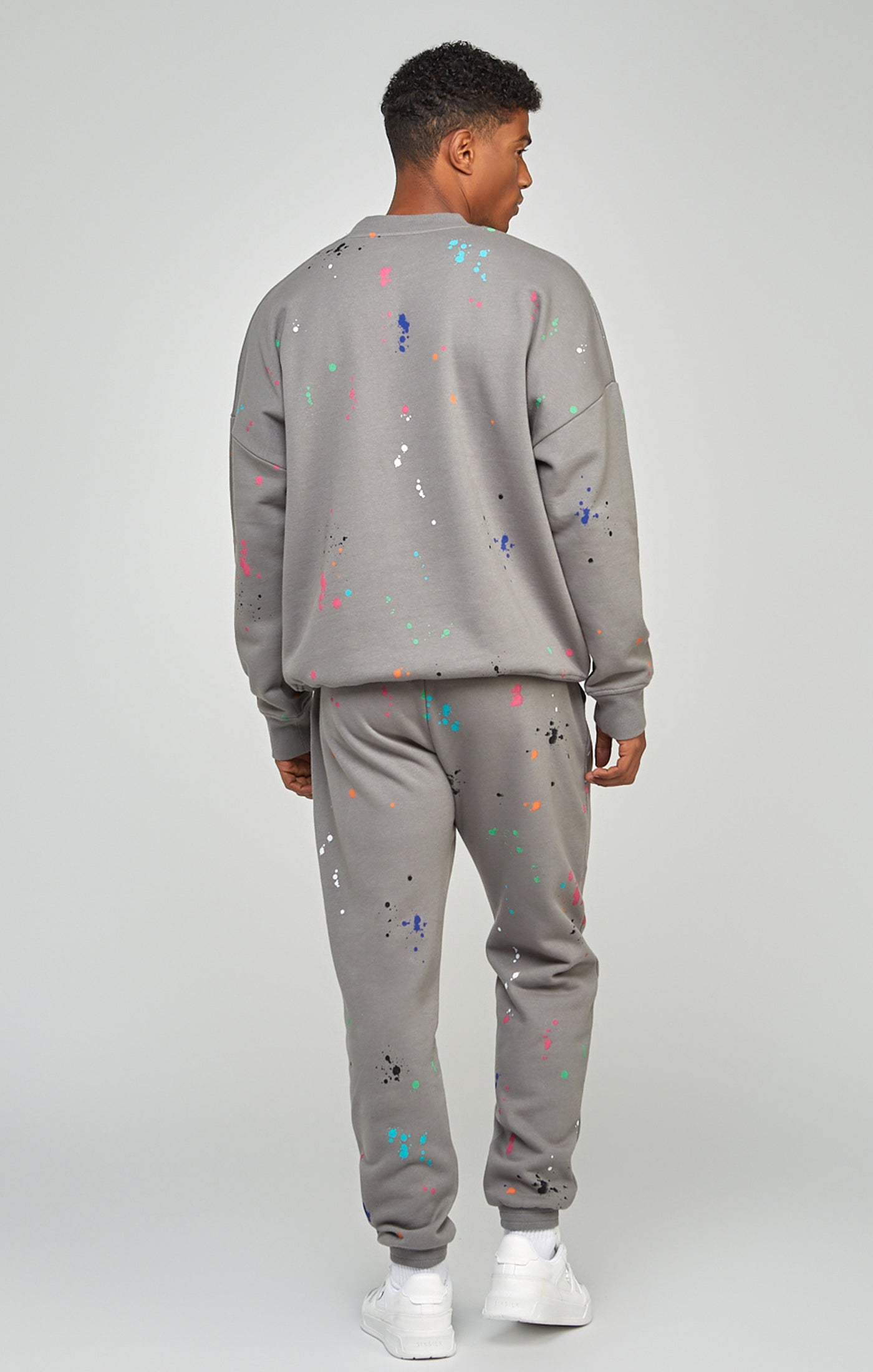 Load image into Gallery viewer, Grey Paint Splatter Sweatshirt (4)