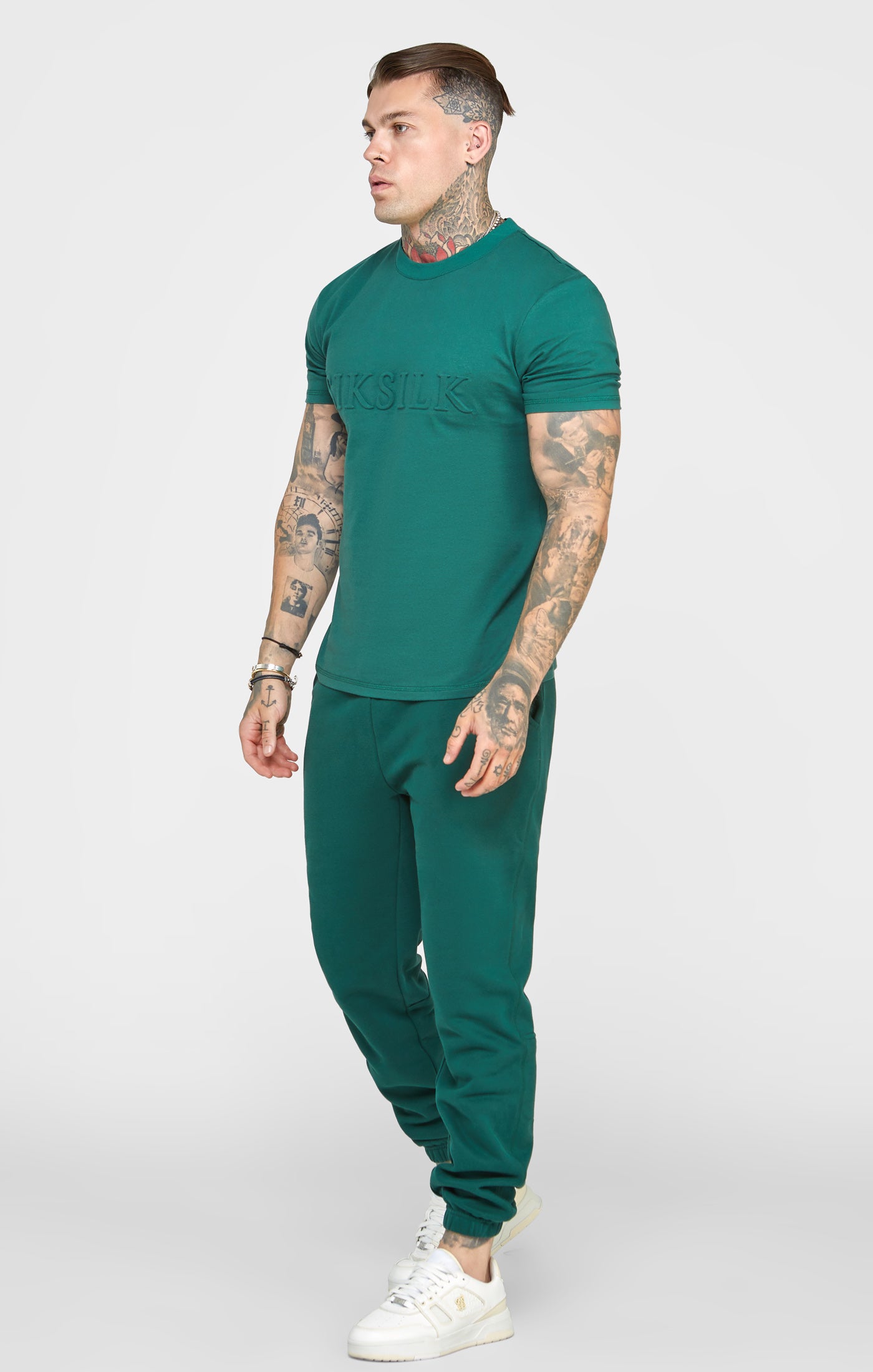 Load image into Gallery viewer, Green Embossed T-Shirt (2)
