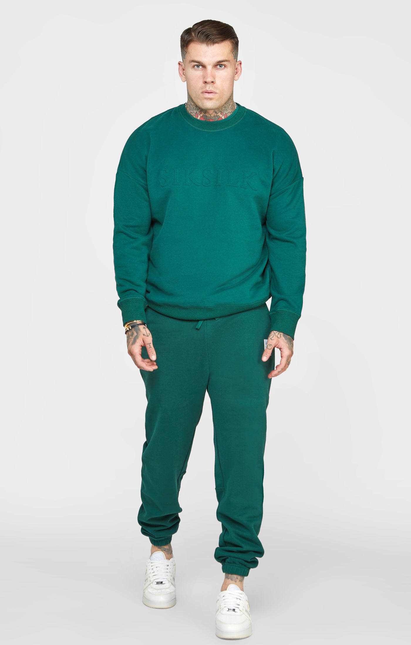 Load image into Gallery viewer, Green Embossed Sweatshirt (2)