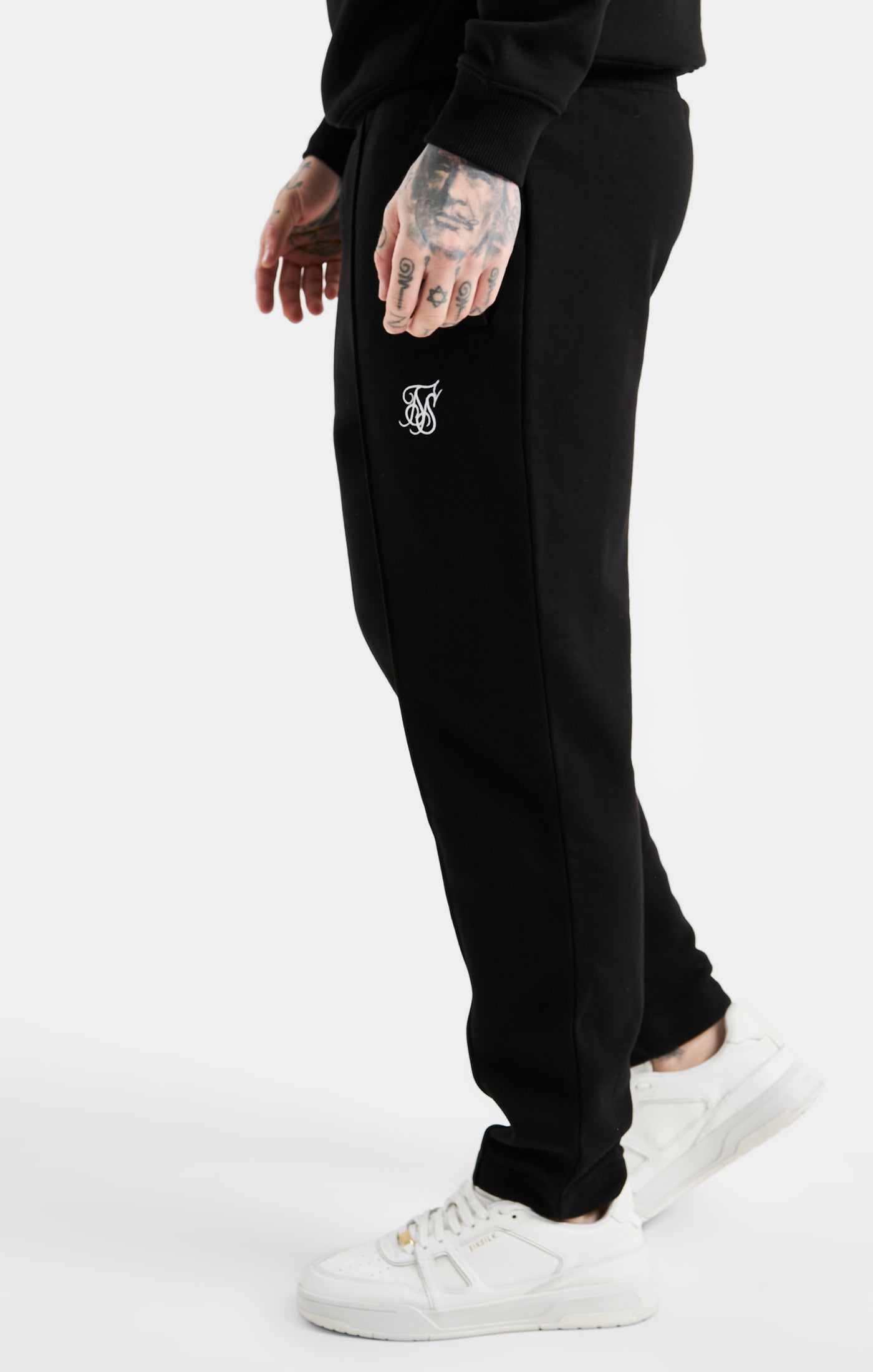 Load image into Gallery viewer, Black Slim Fit Pleated Pant (1)