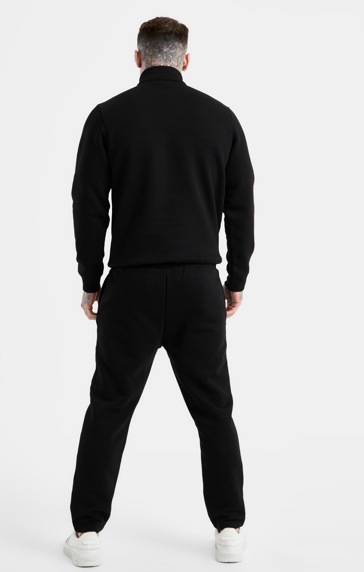 Load image into Gallery viewer, Black Zip Funnel Track Top (4)
