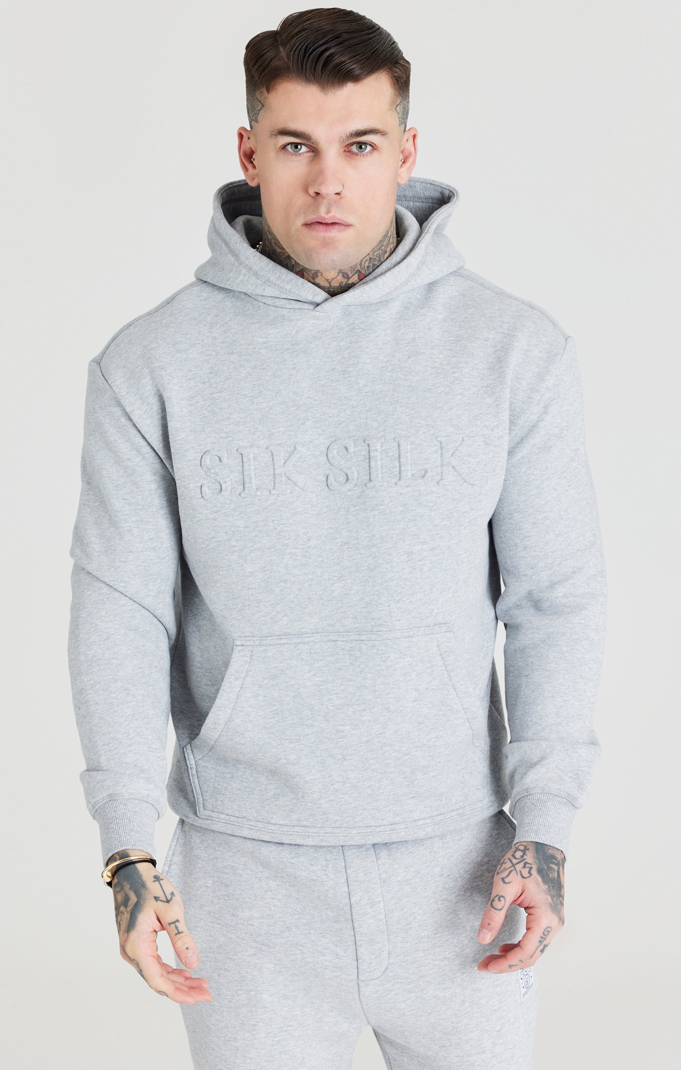 Load image into Gallery viewer, Grey Foundation Embossed Hoodie (1)