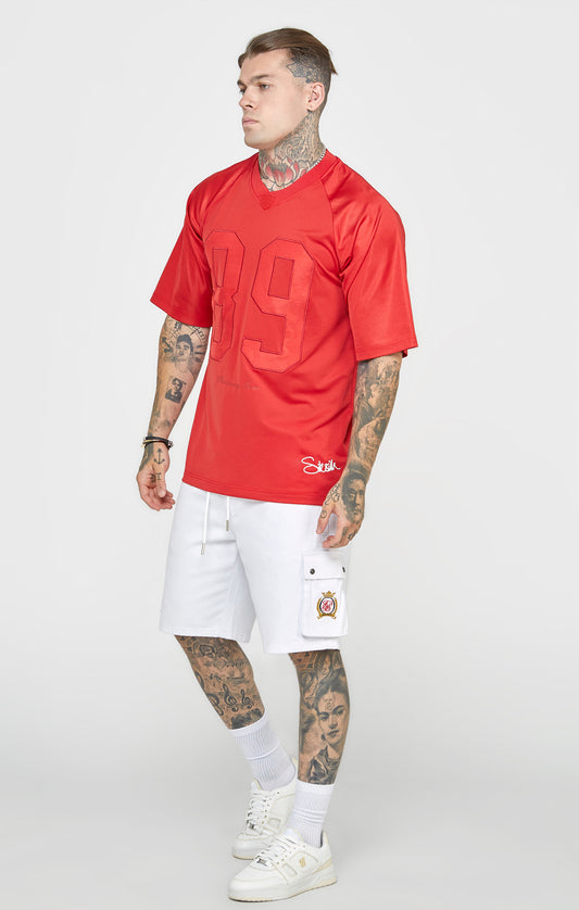 Red Oversized Short Sleeve T-Shirt