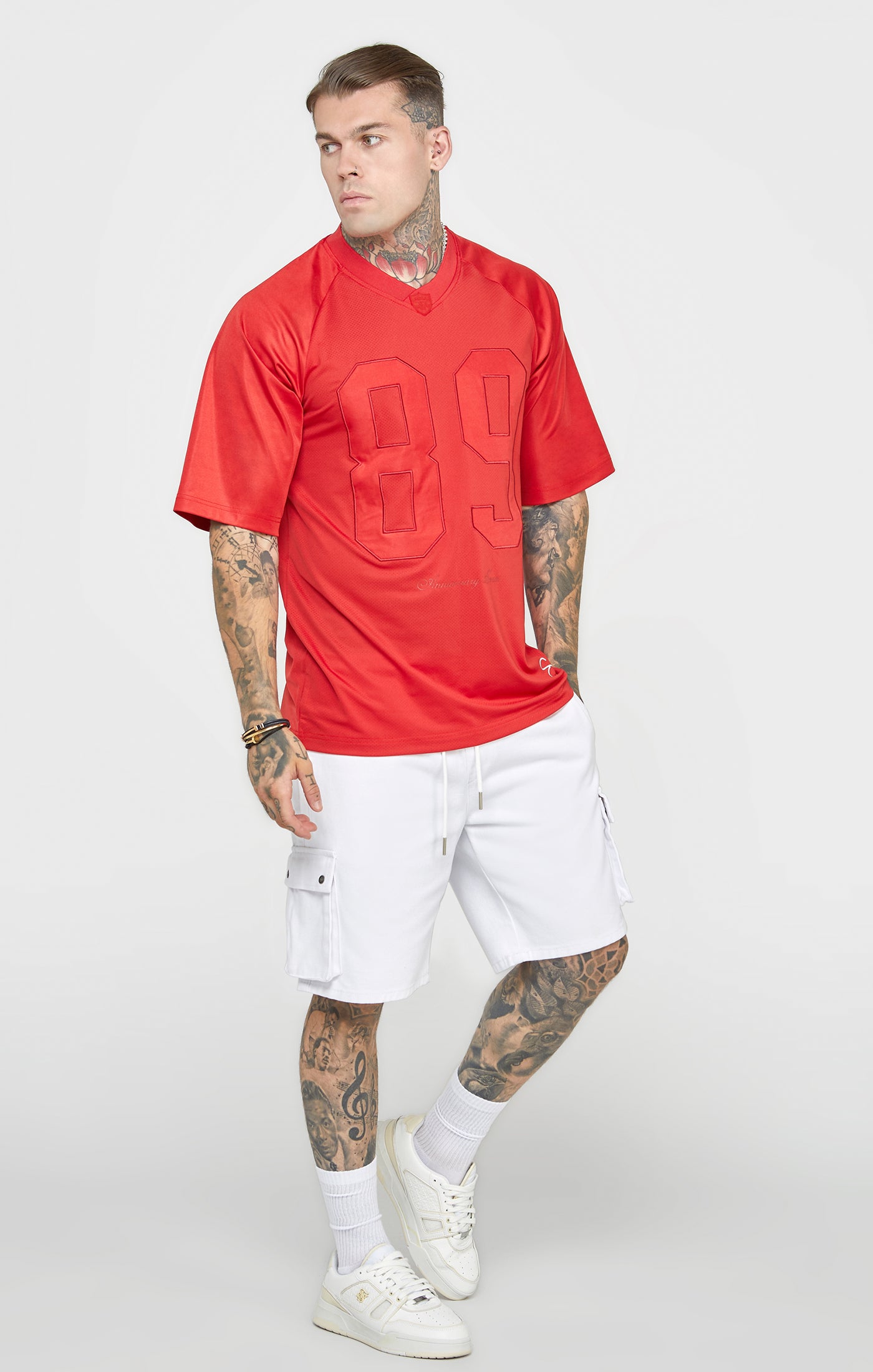 Load image into Gallery viewer, Red Oversized Short Sleeve T-Shirt (3)