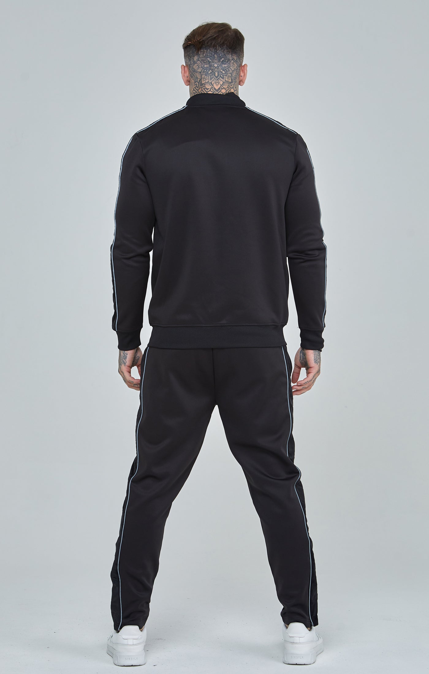 Load image into Gallery viewer, Black Velour Panelled Track Pants (4)