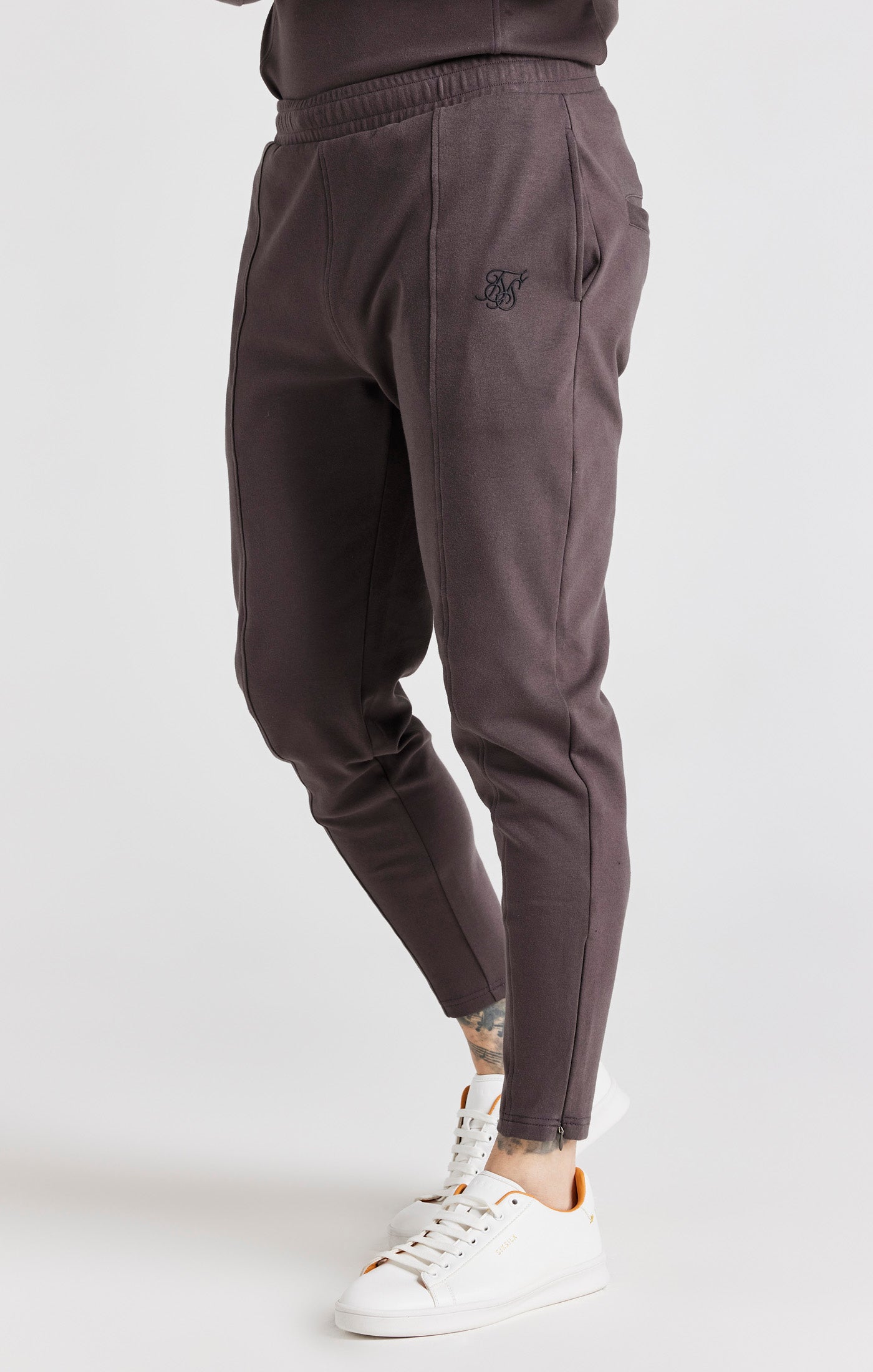 Load image into Gallery viewer, Grey Pin Tuck Skinny Jogger