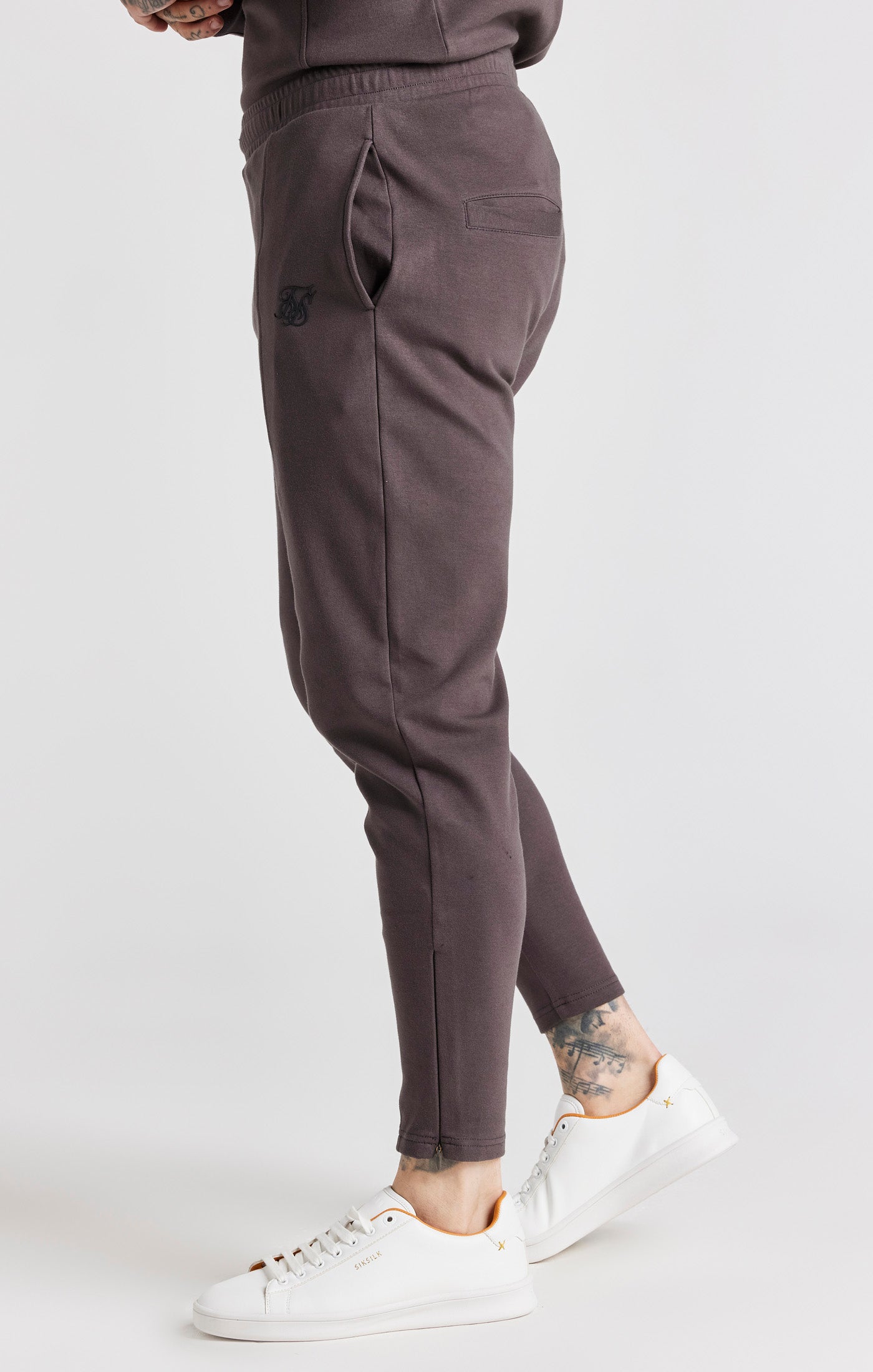 Load image into Gallery viewer, Grey Pin Tuck Skinny Jogger (1)