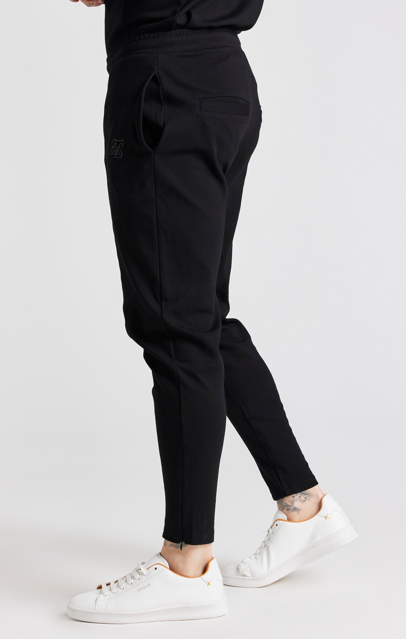 Load image into Gallery viewer, Black Pin Tuck Skinny Jogger (1)