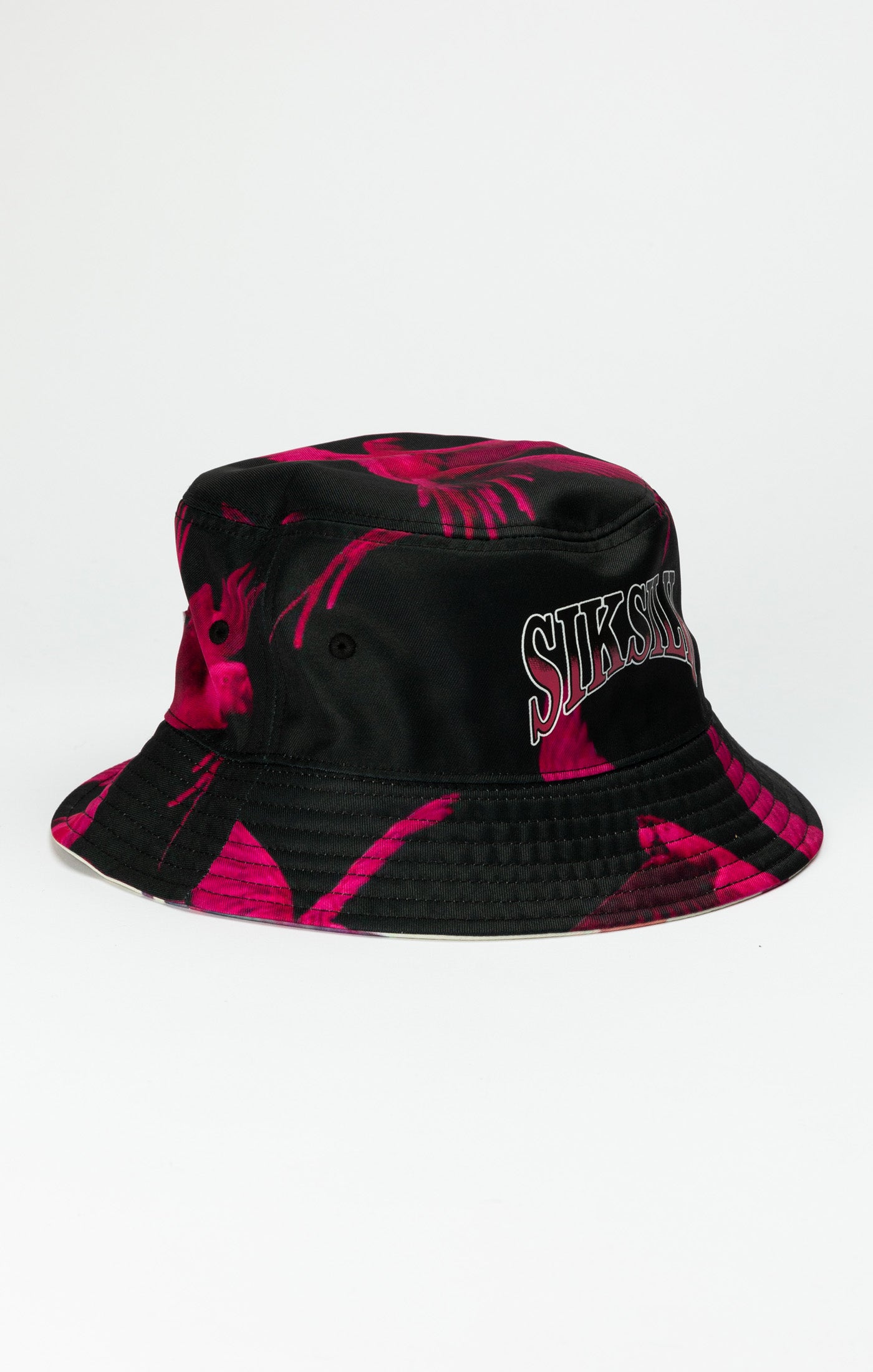 Load image into Gallery viewer, Black Reversable Printed Bucket Hat (2)
