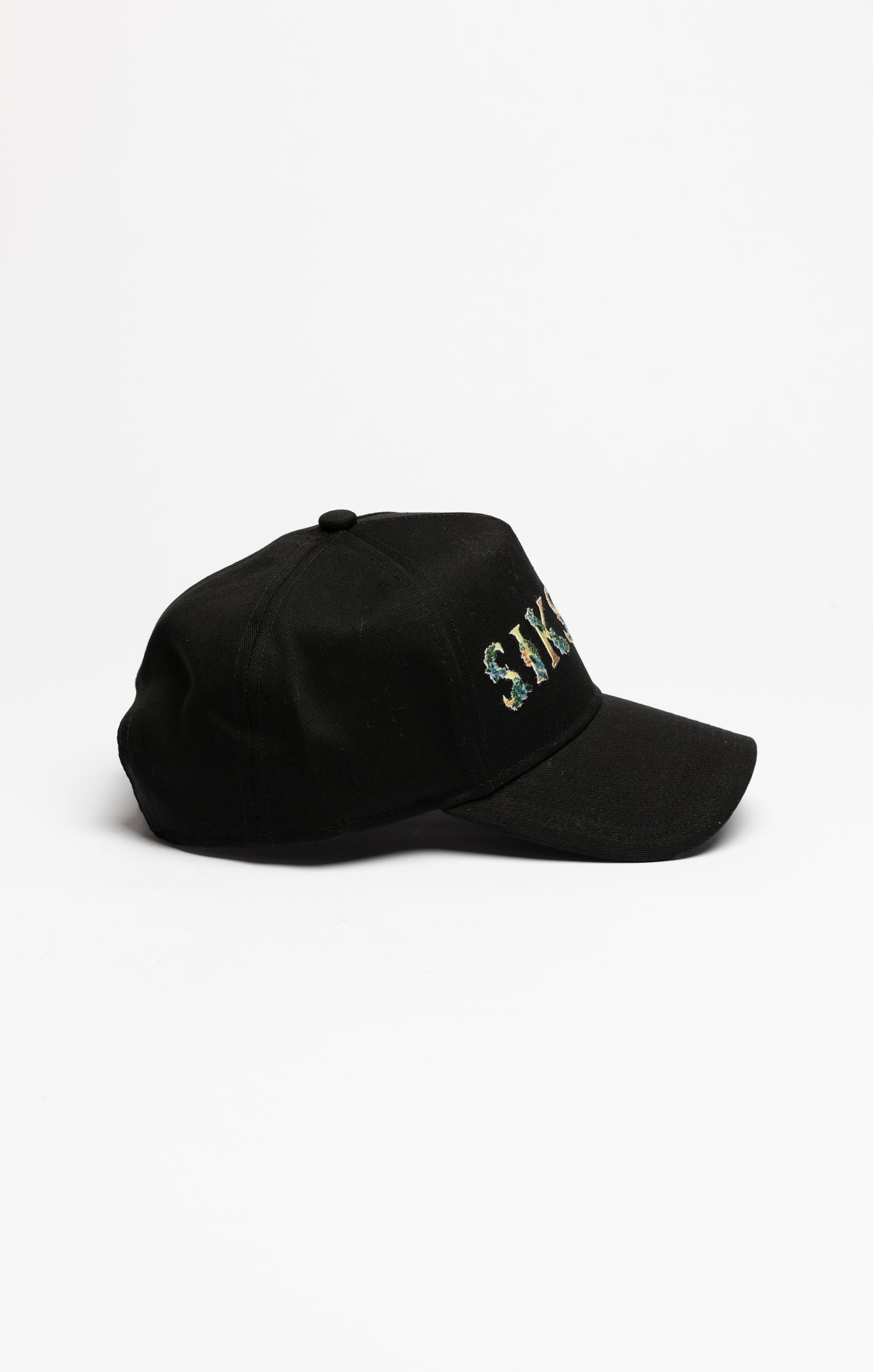Load image into Gallery viewer, Black Floral Embroidery Trucker Cap (1)