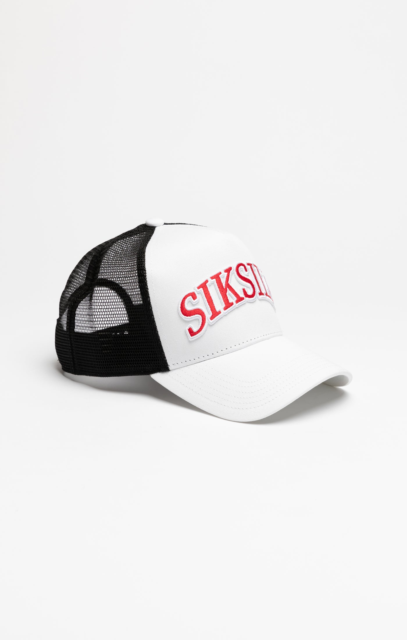 Load image into Gallery viewer, White Mesh Shadow Logo Trucker Cap