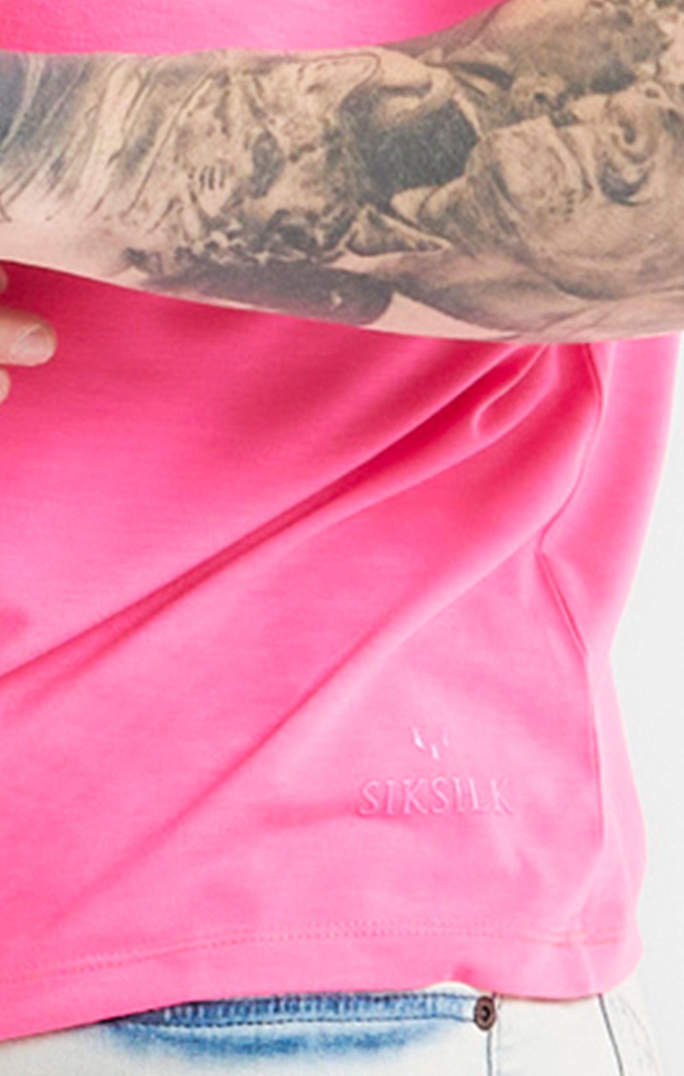 Load image into Gallery viewer, Messi x SikSilk Pink High Neck T-Shirt (1)