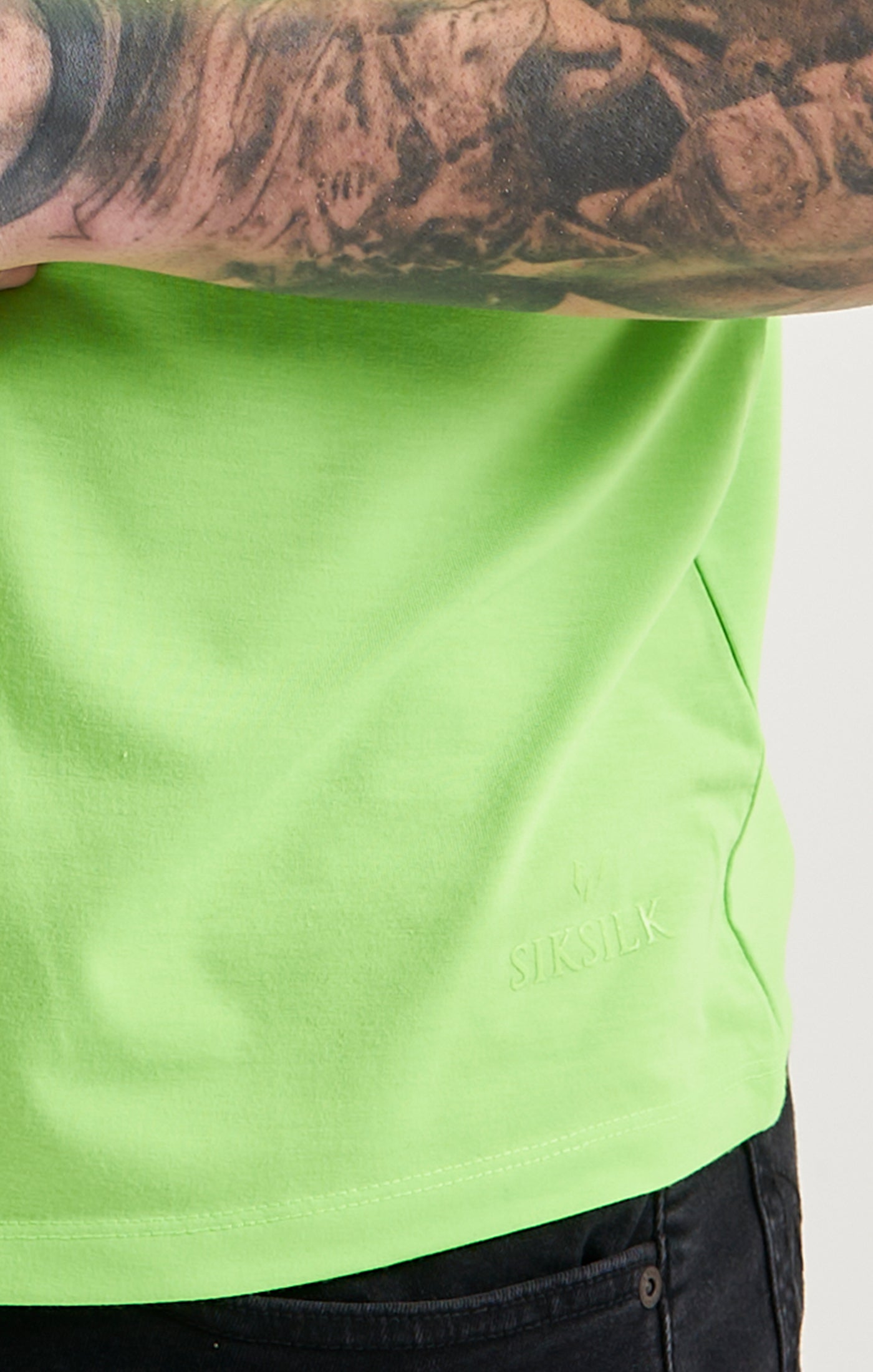 Load image into Gallery viewer, Messi x SikSilk Green High Neck T-Shirt (1)