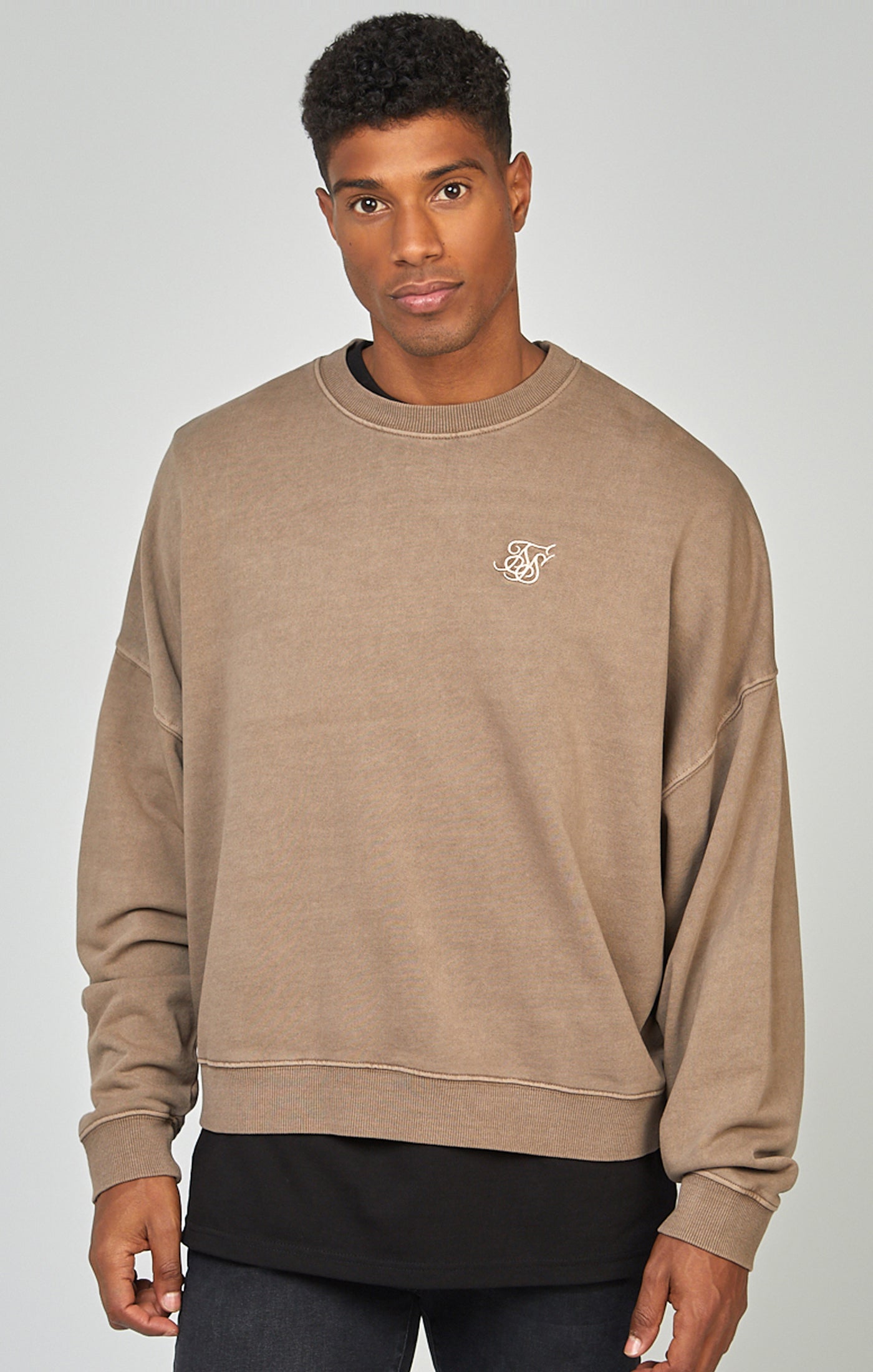 Load image into Gallery viewer, Brown Garment Dyed Boxy Fit Sweatshirt