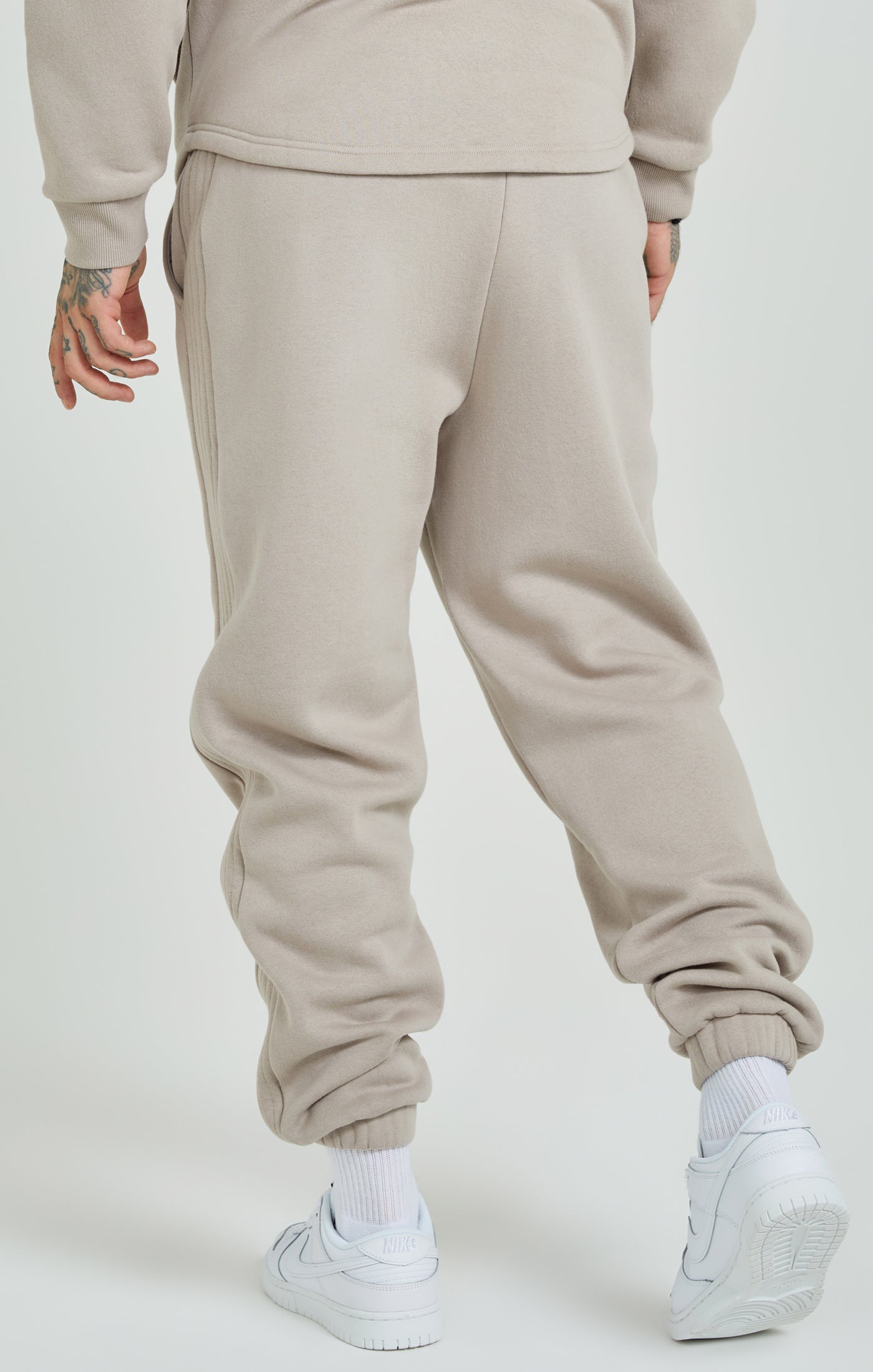 Load image into Gallery viewer, Beige Panelled Relaxed Fit Joggers (3)