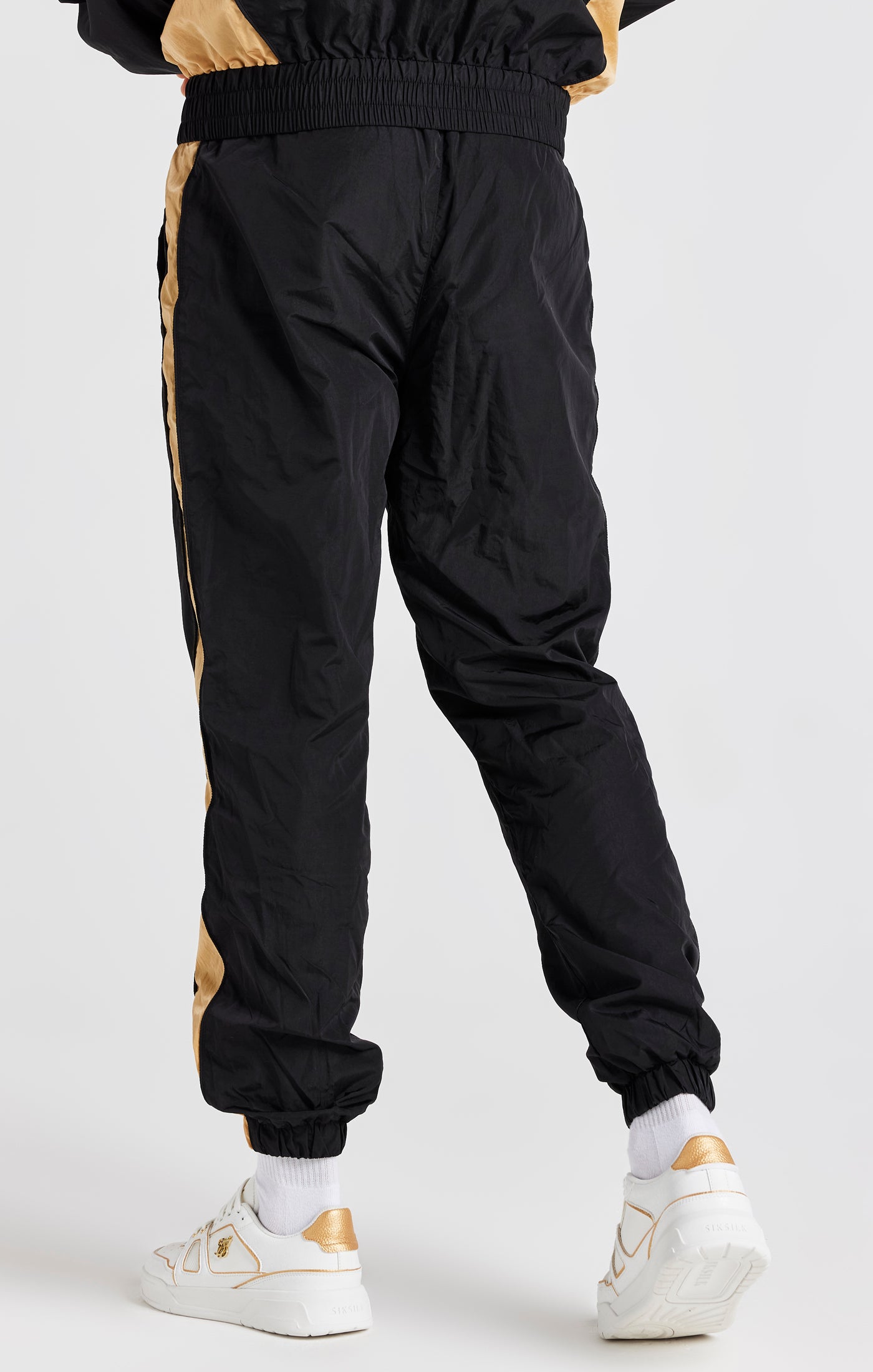Load image into Gallery viewer, Black Paneled Track Pant (3)