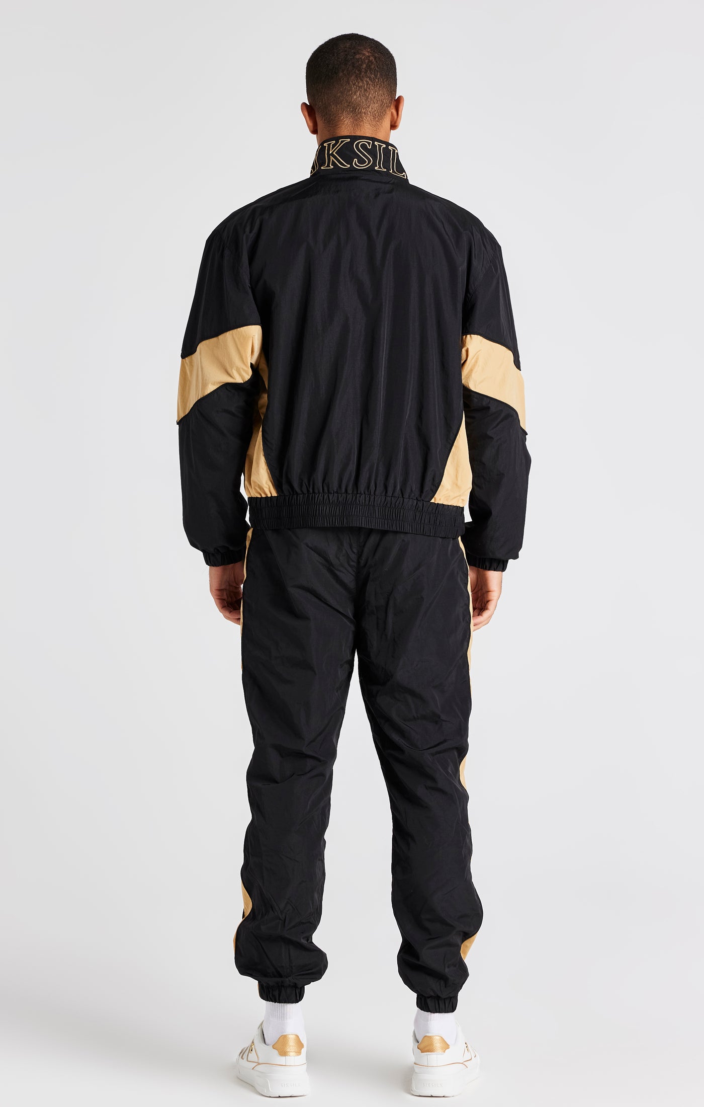 Load image into Gallery viewer, Black Paneled Track Pant (5)