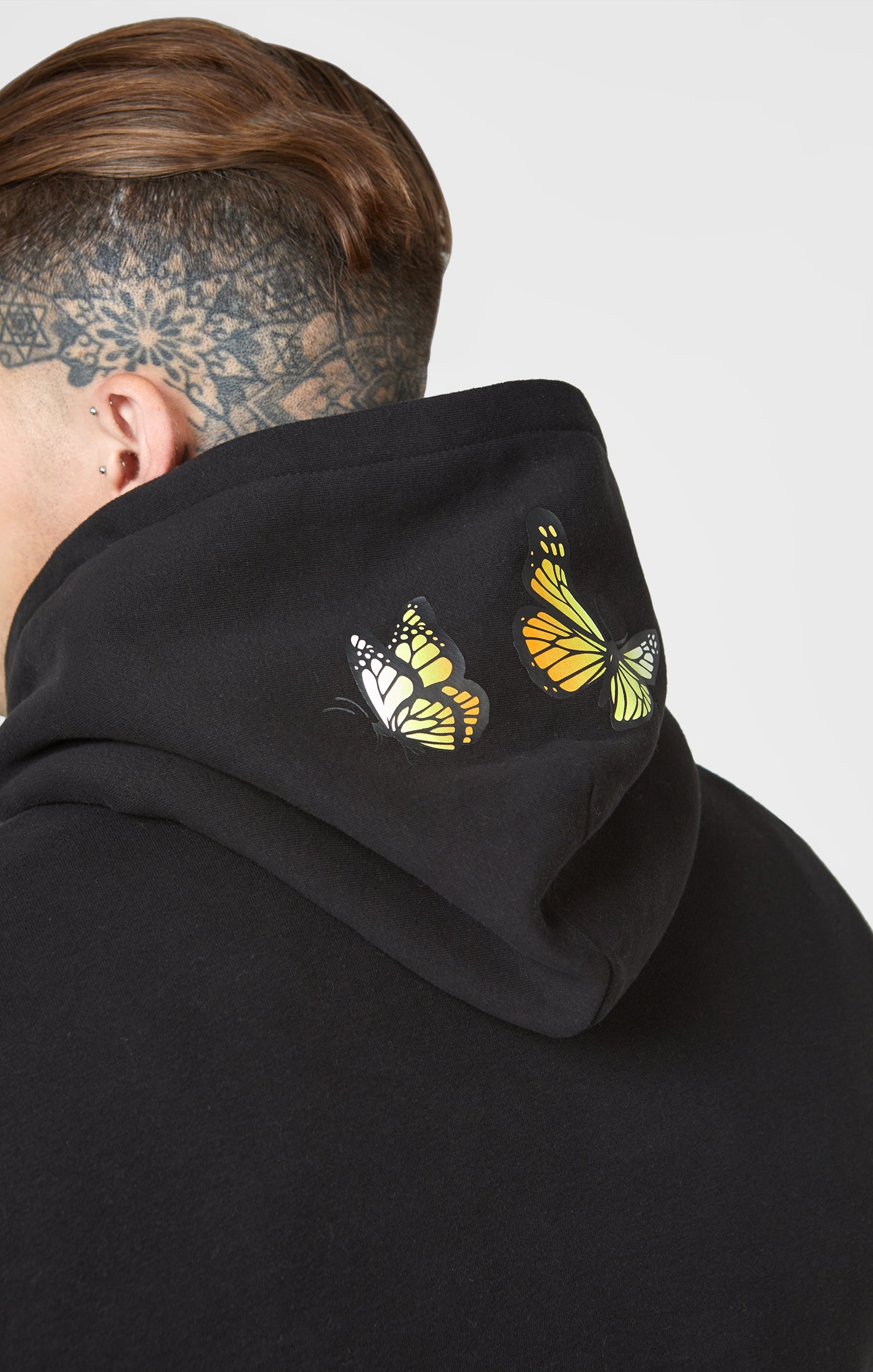 Load image into Gallery viewer, Black Butterfly Oversized Hoodie (5)