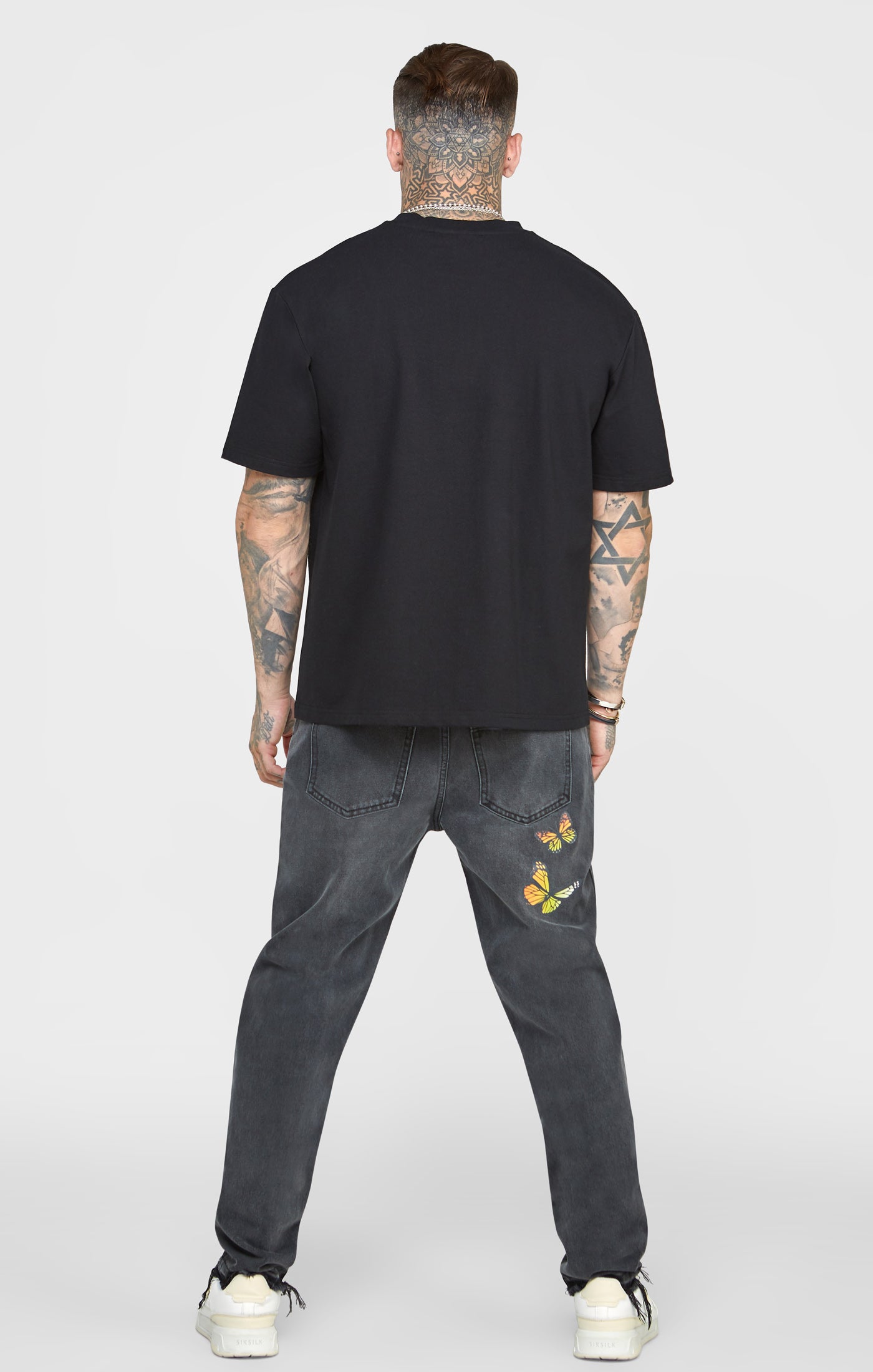 Load image into Gallery viewer, Black Butterfly Oversized T-Shirt (4)
