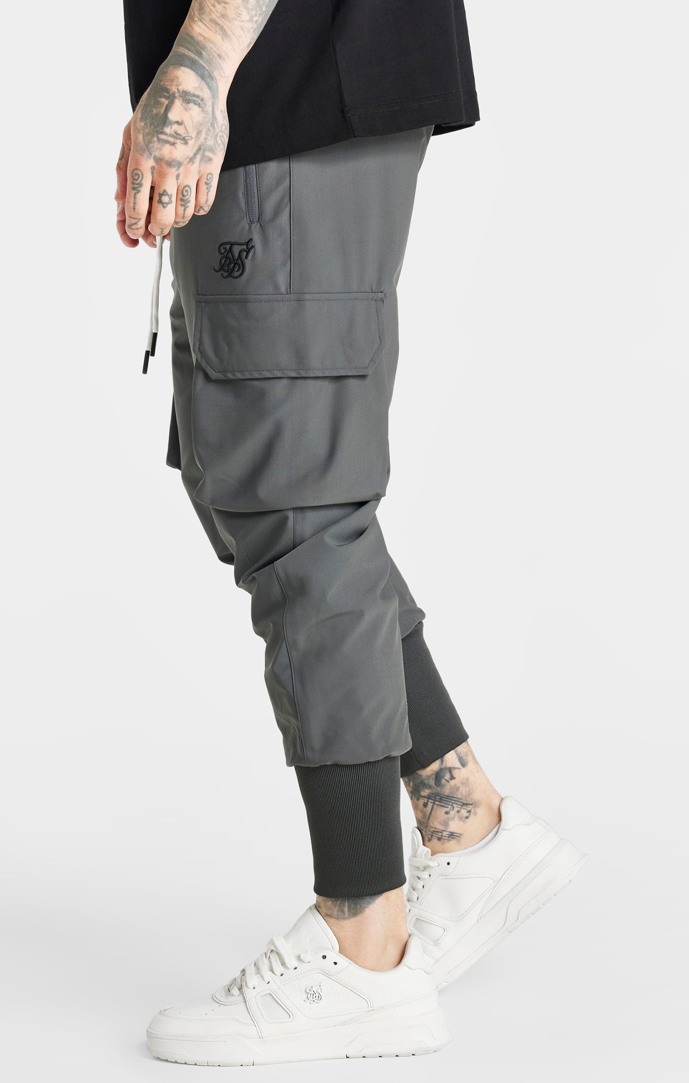 Load image into Gallery viewer, Dark Grey Tech Cargo Pant (1)