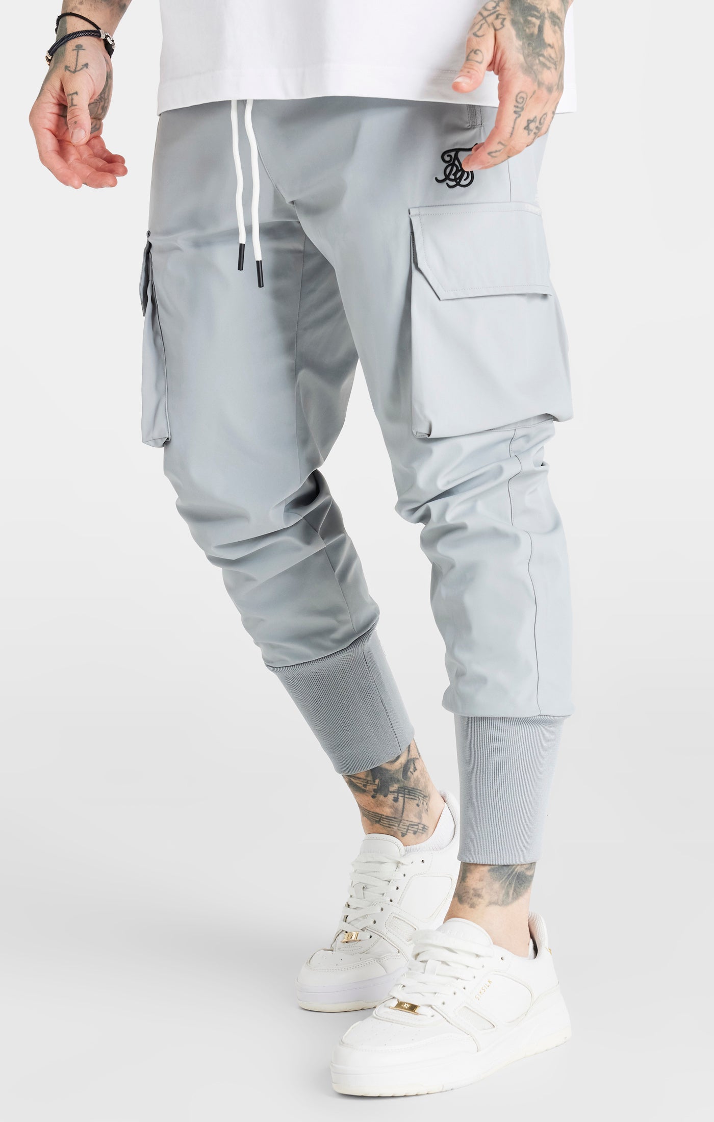 Load image into Gallery viewer, Light Grey Tech Cargo Pant