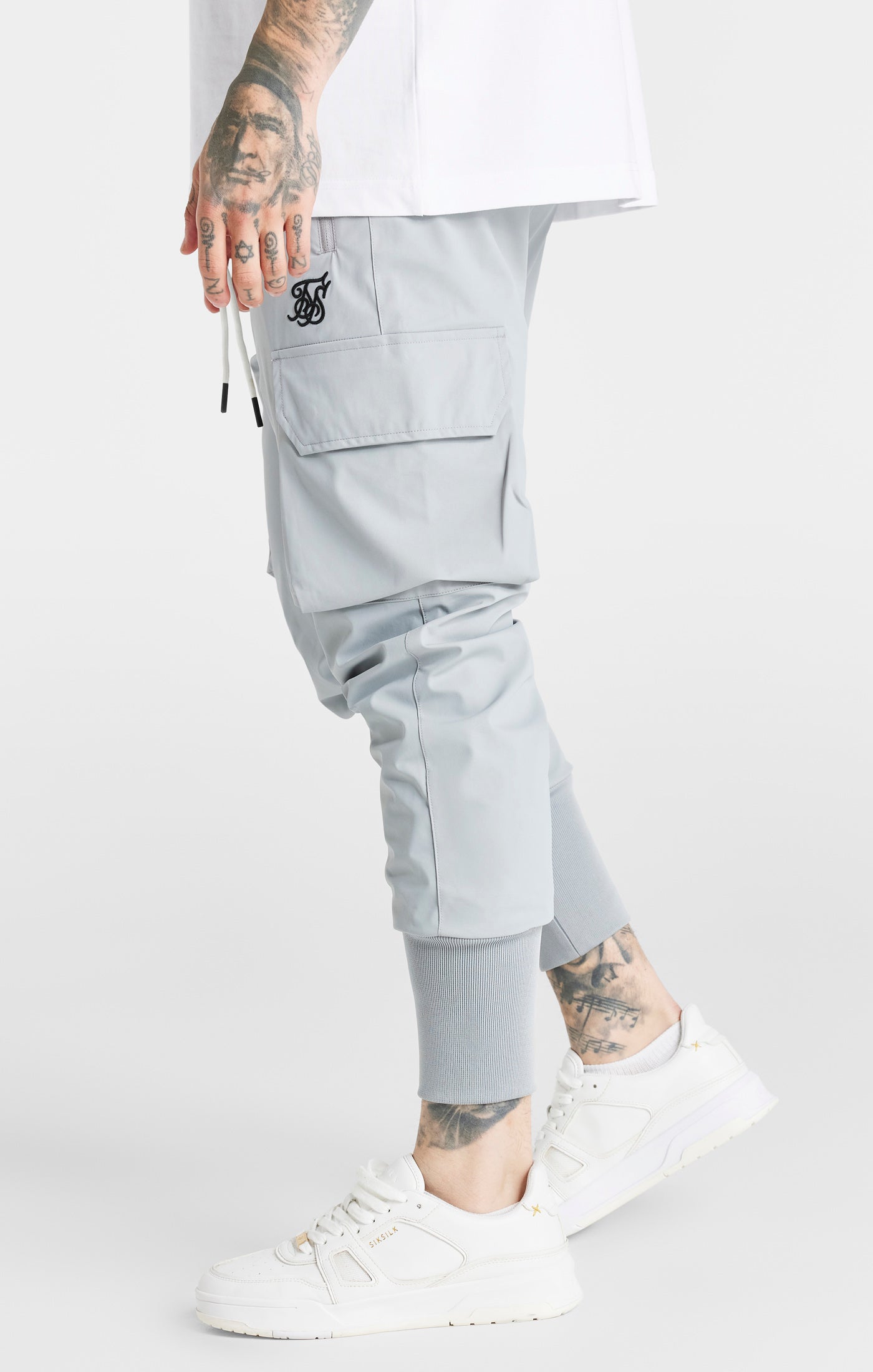 Load image into Gallery viewer, Light Grey Tech Cargo Pant (1)