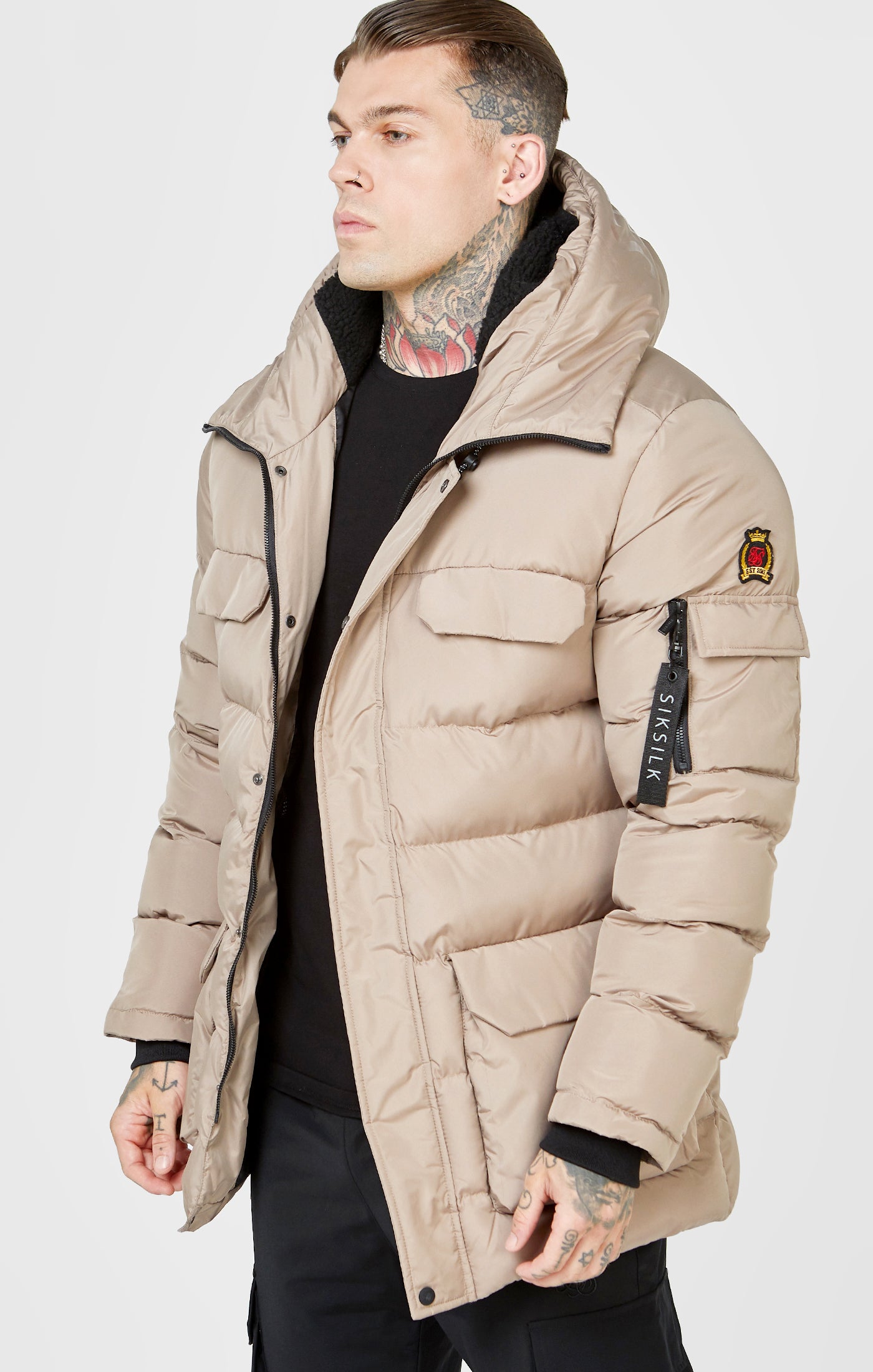 Load image into Gallery viewer, Brown Parka Jacket