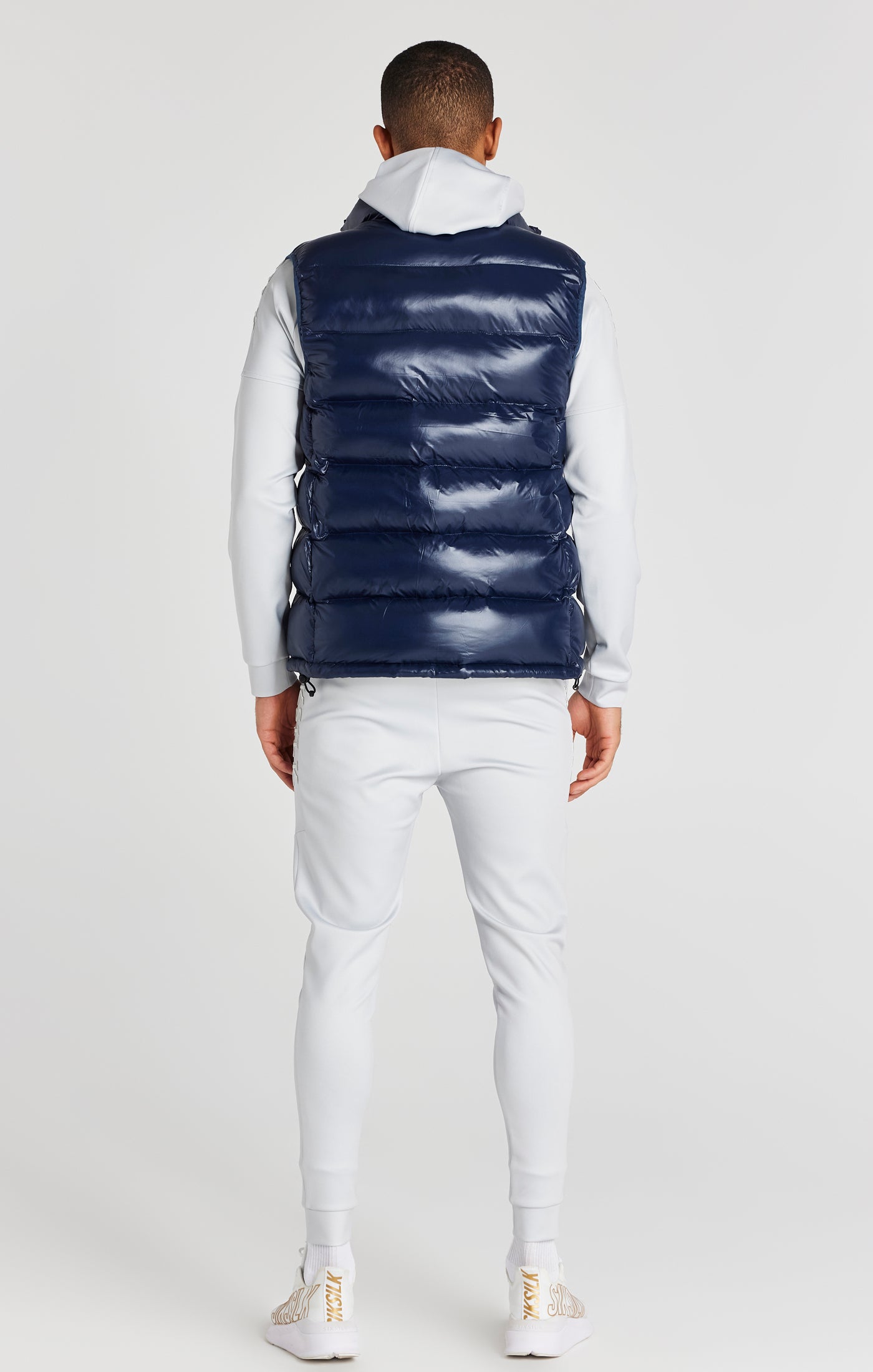 Load image into Gallery viewer, Navy Bubble Gilet (4)