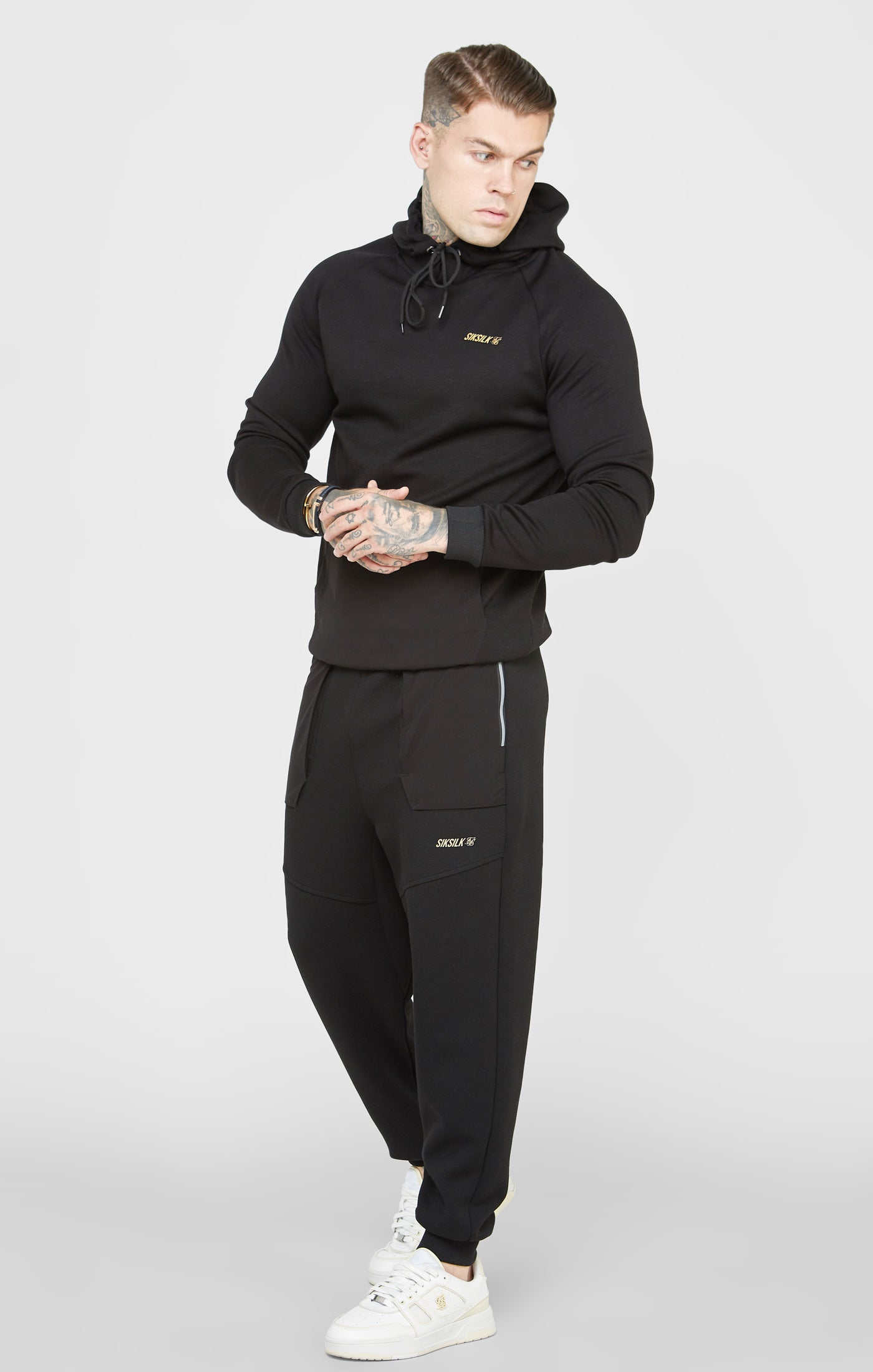 Load image into Gallery viewer, Black Sports Hoodie (2)