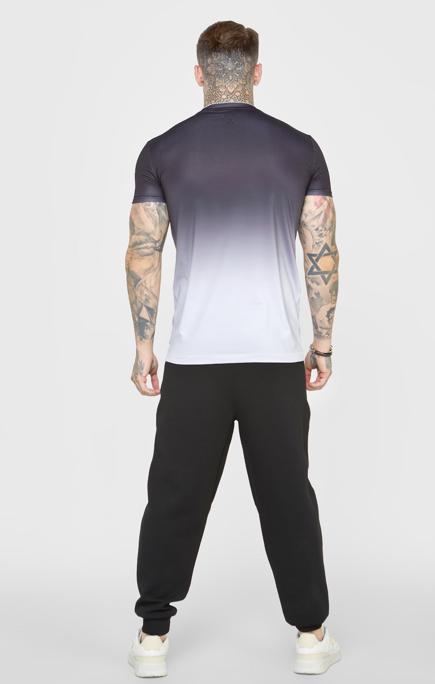 Load image into Gallery viewer, Black Sports Fade Muscle Fit T-Shirt (4)