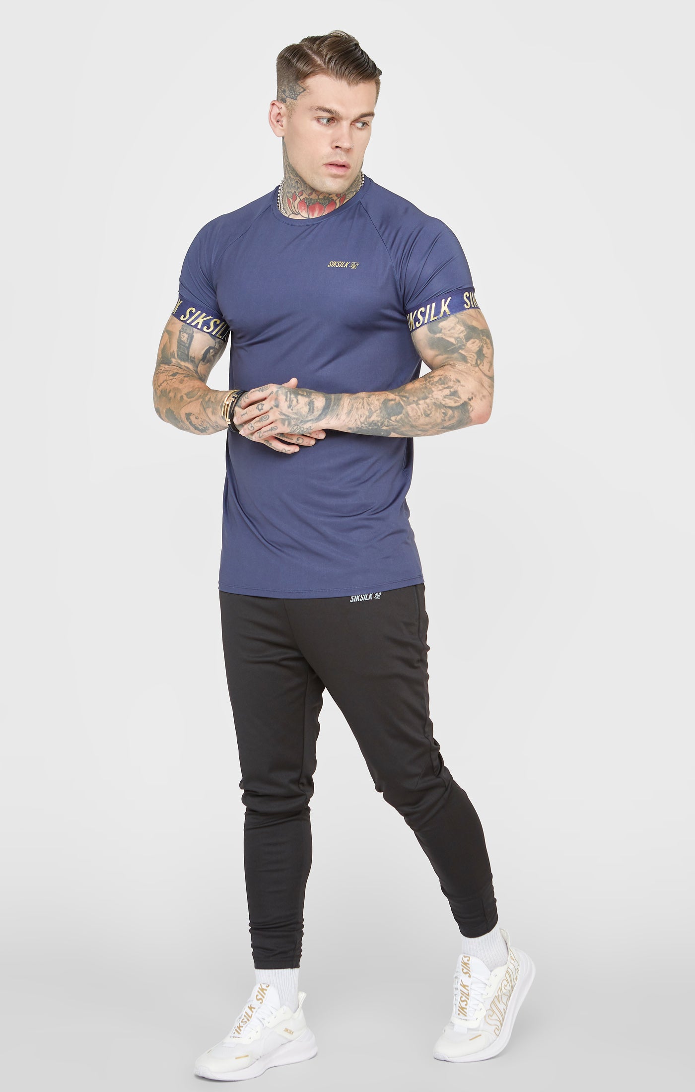 Load image into Gallery viewer, Navy Sports T-Shirt (2)