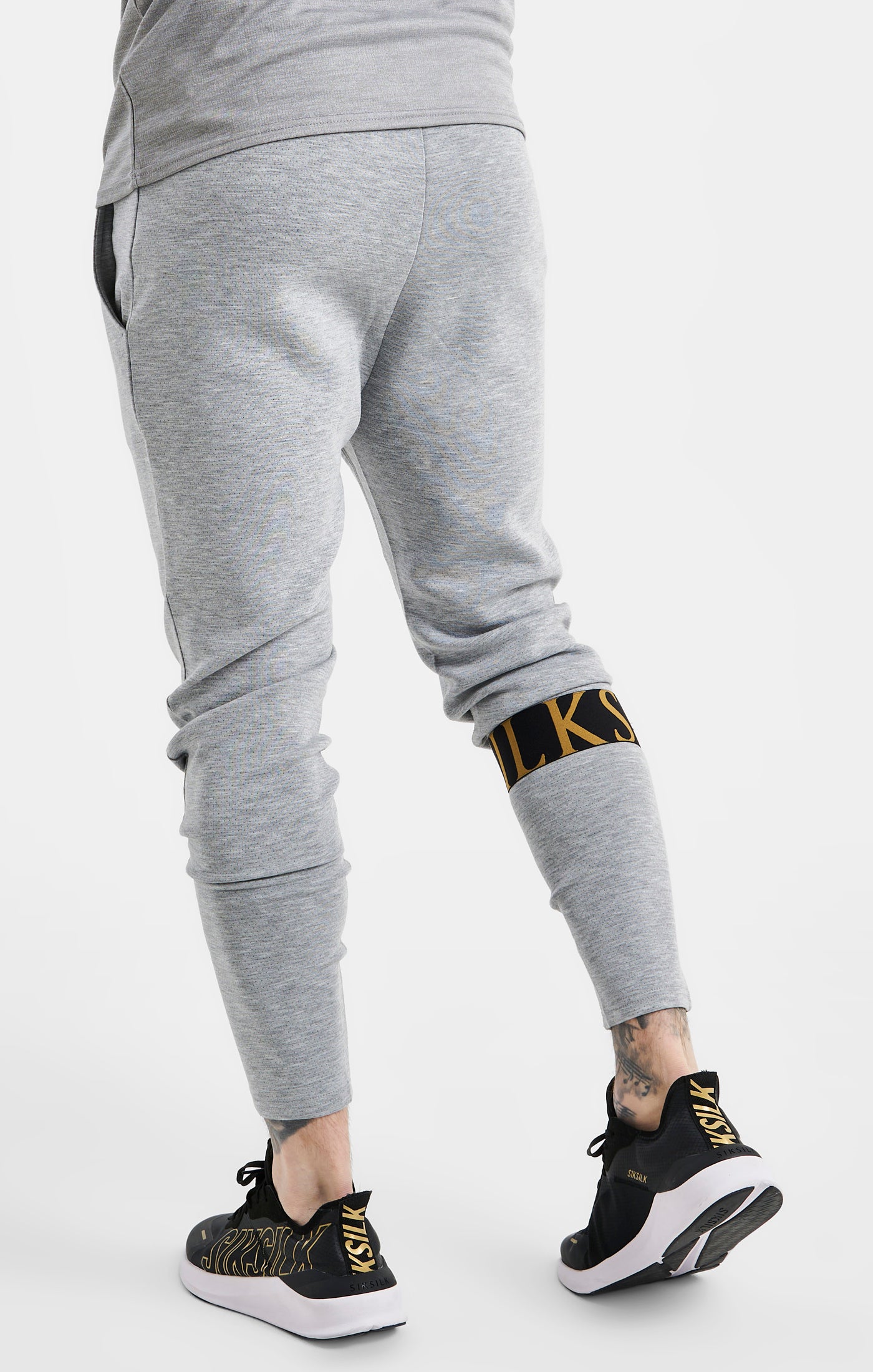 Load image into Gallery viewer, SikSilk Dynamic Track Pant - Grey Marl (3)