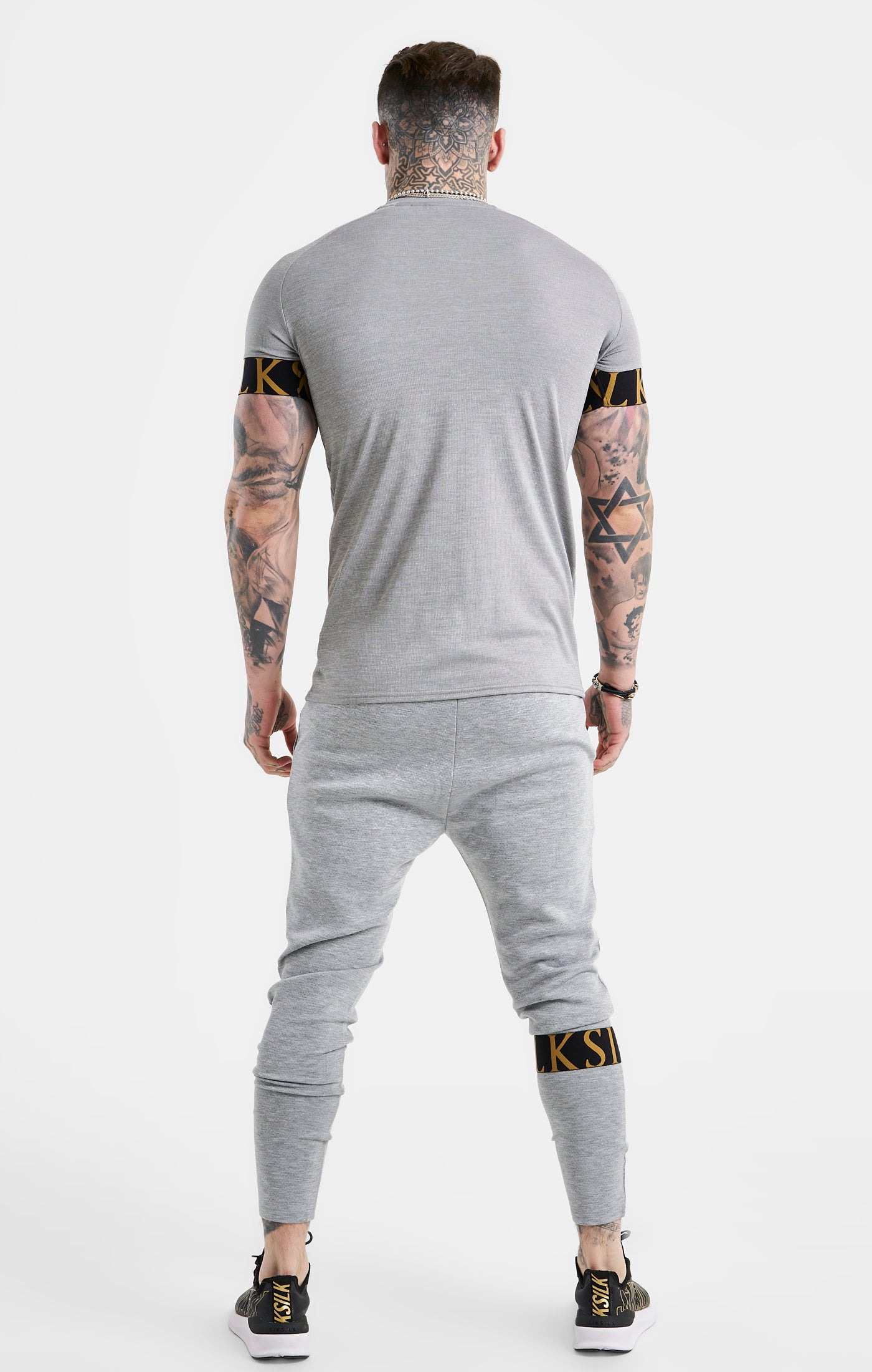 Load image into Gallery viewer, SikSilk Dynamic Track Pant - Grey Marl (4)