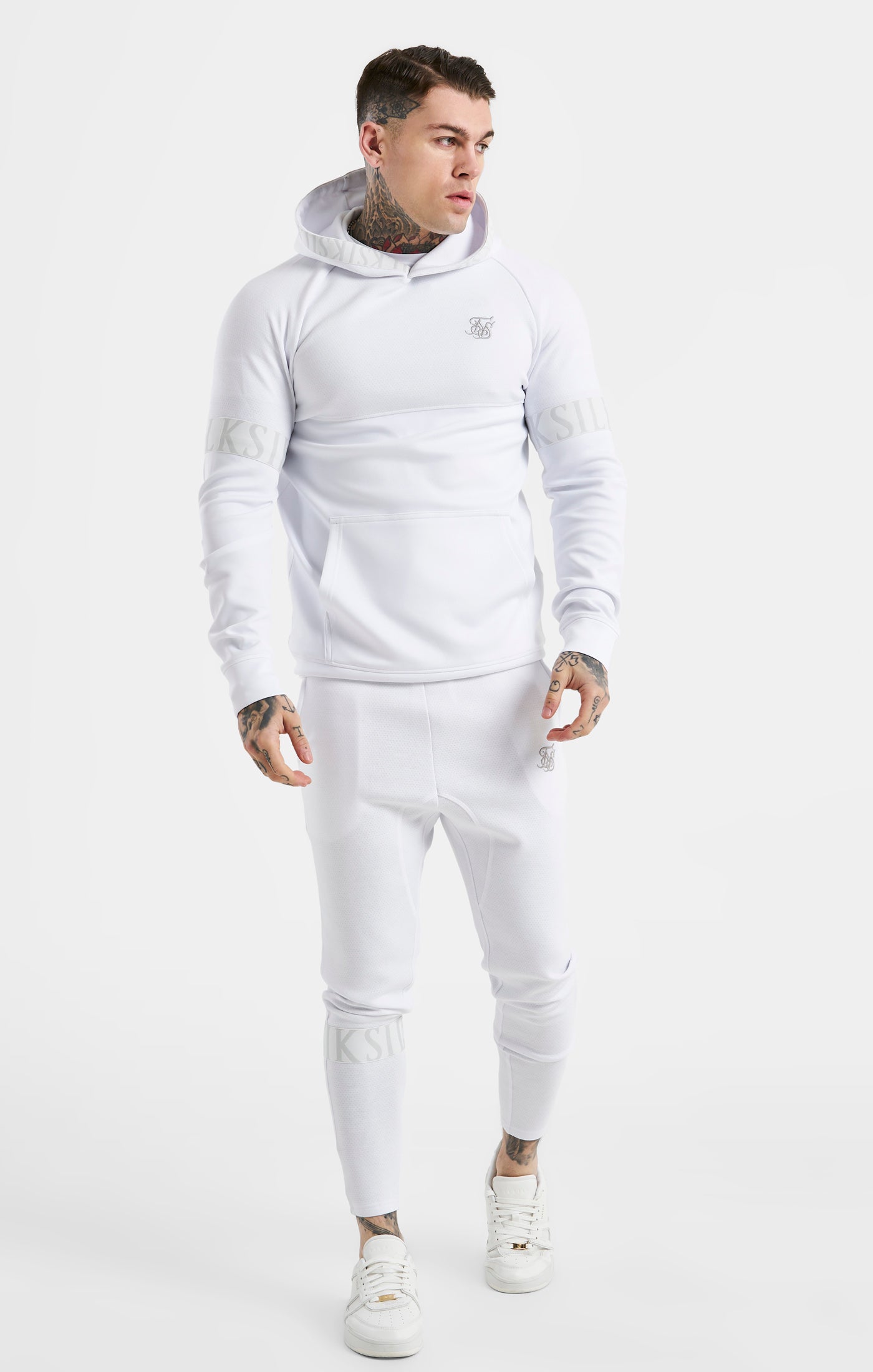 Load image into Gallery viewer, SikSilk Dynamic Overhead Hoodie  - White (2)