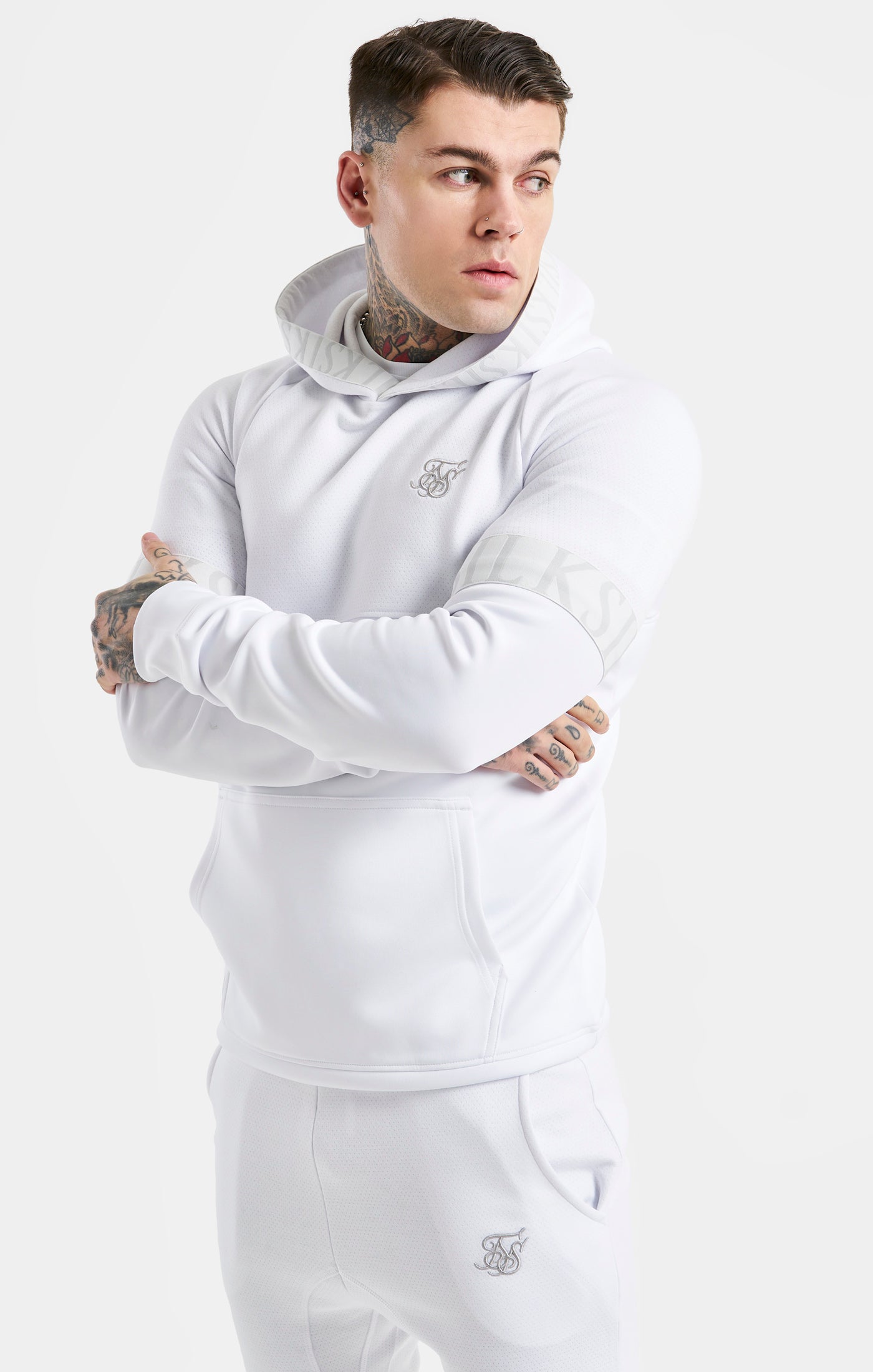 Load image into Gallery viewer, SikSilk Dynamic Overhead Hoodie  - White (5)