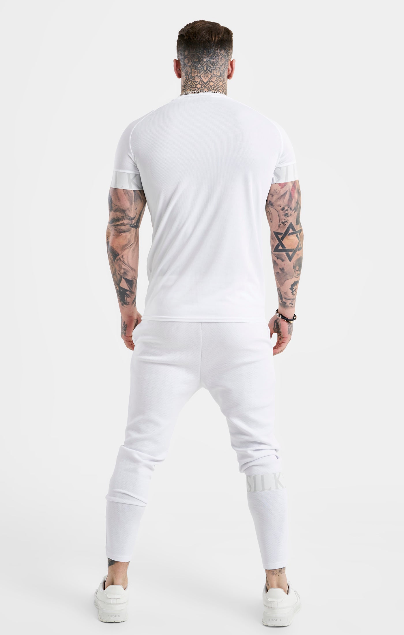 Load image into Gallery viewer, SikSilk Dynamic Tech T-Shirt - White (4)