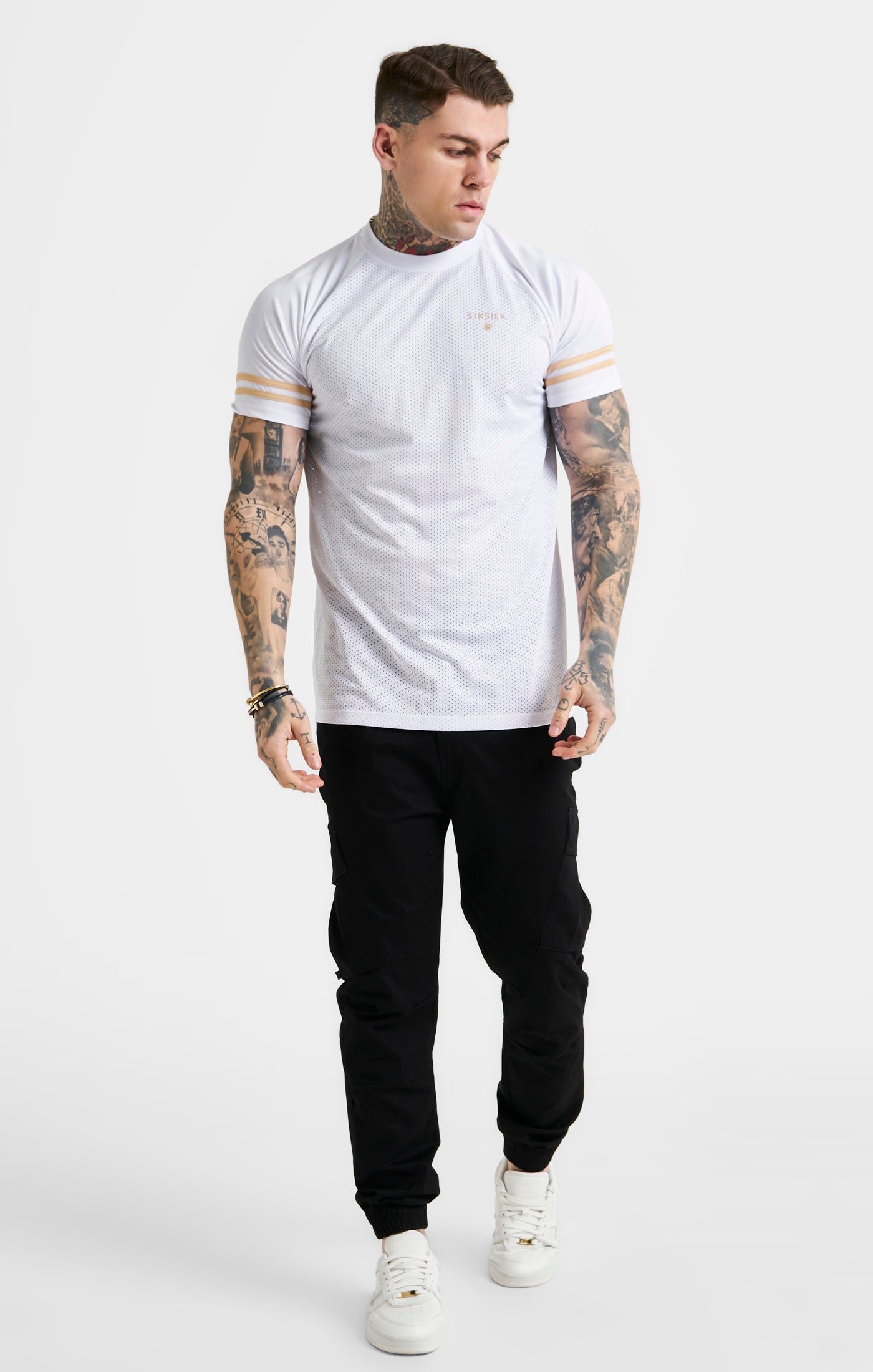 Load image into Gallery viewer, White Mesh Sport T-Shirt (2)