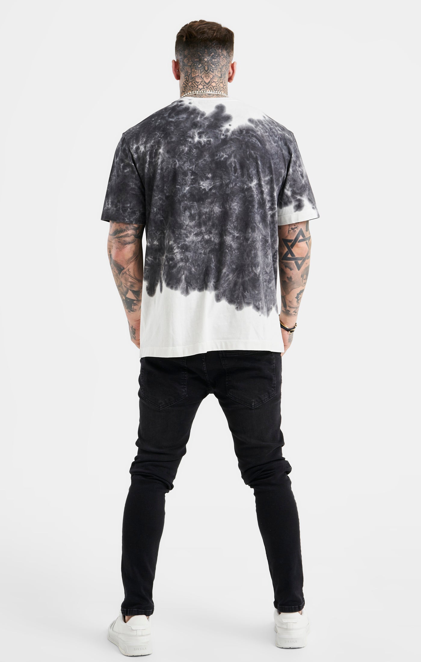 Load image into Gallery viewer, Black Varsity Print Oversized T-Shirt (3)