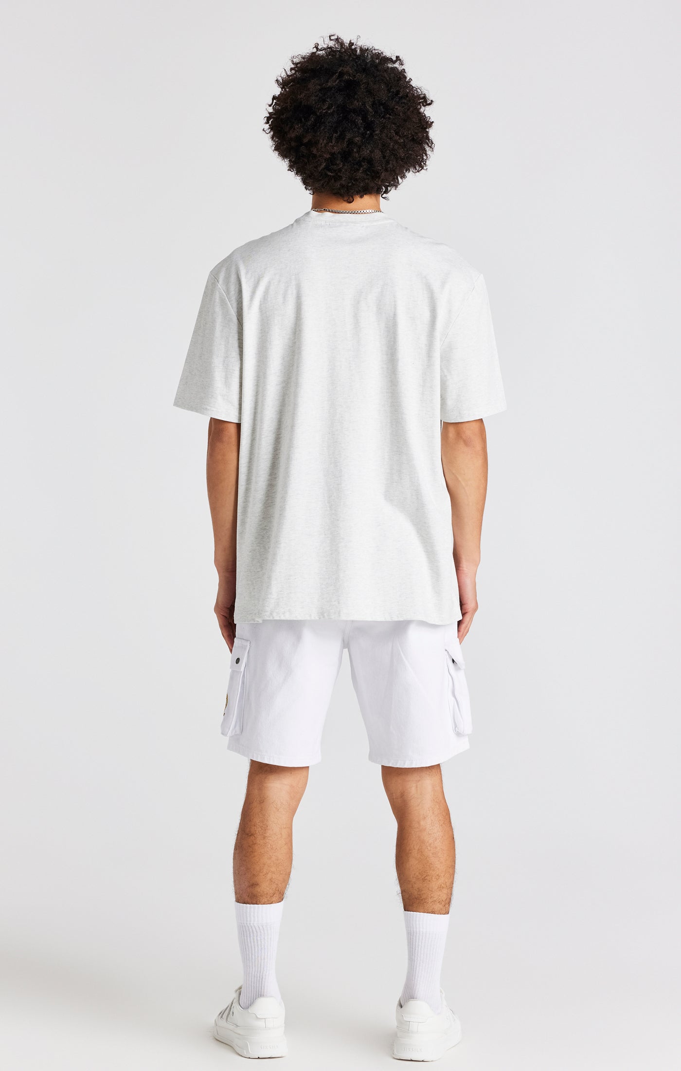 Load image into Gallery viewer, Snow Marl Oversized Chain T-Shirt (5)
