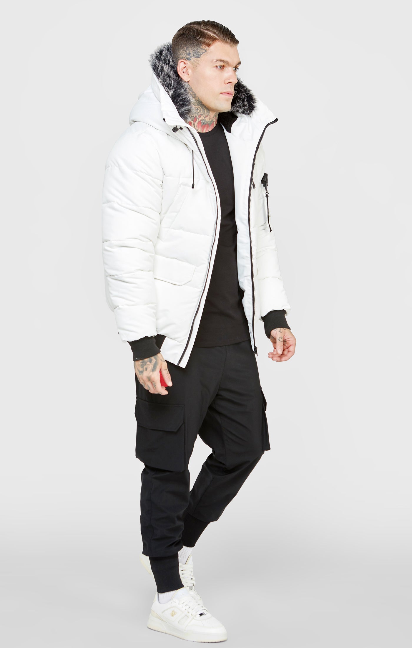 Load image into Gallery viewer, White Bomber Jacket (3)