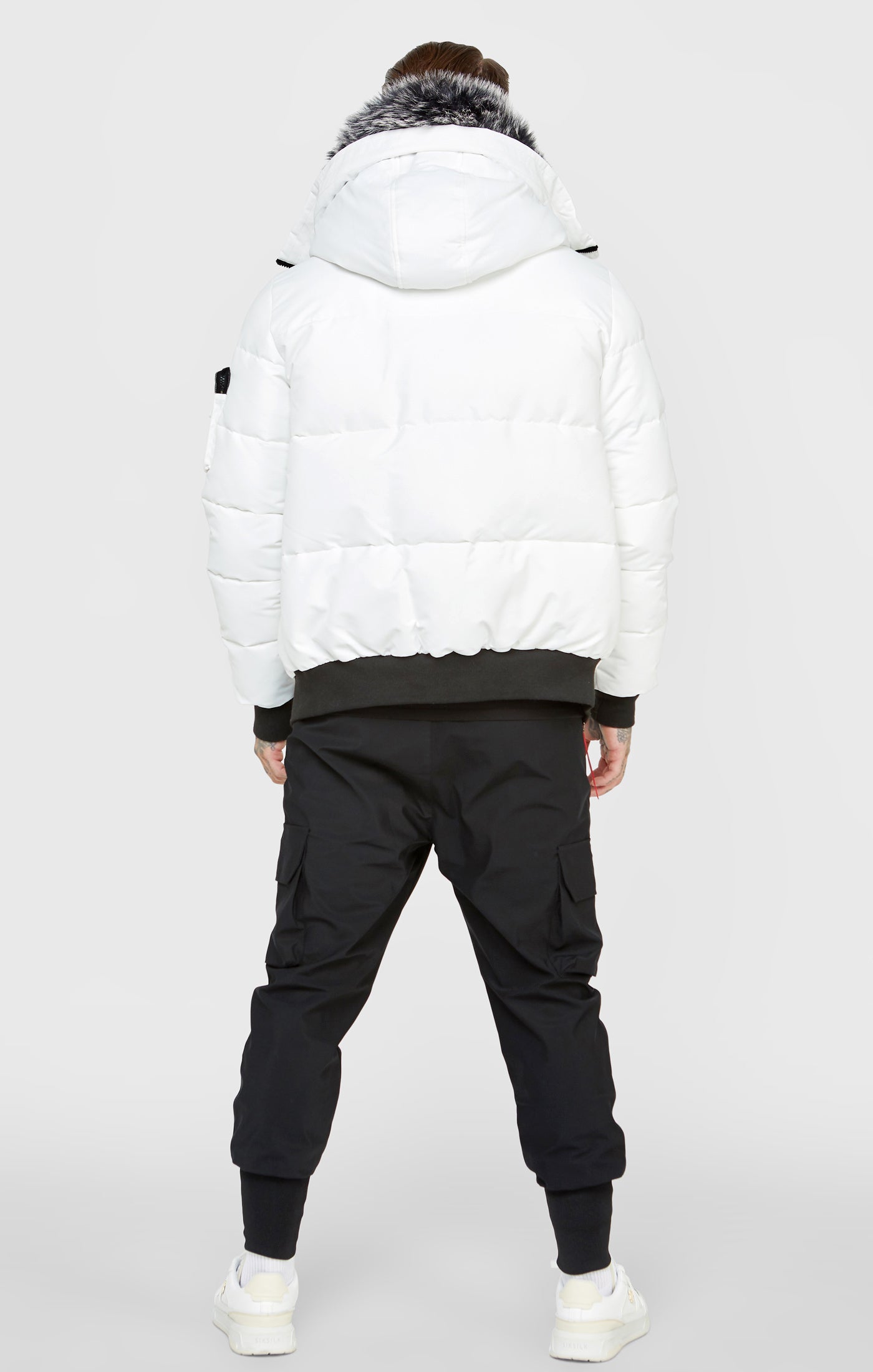 Load image into Gallery viewer, White Bomber Jacket (4)